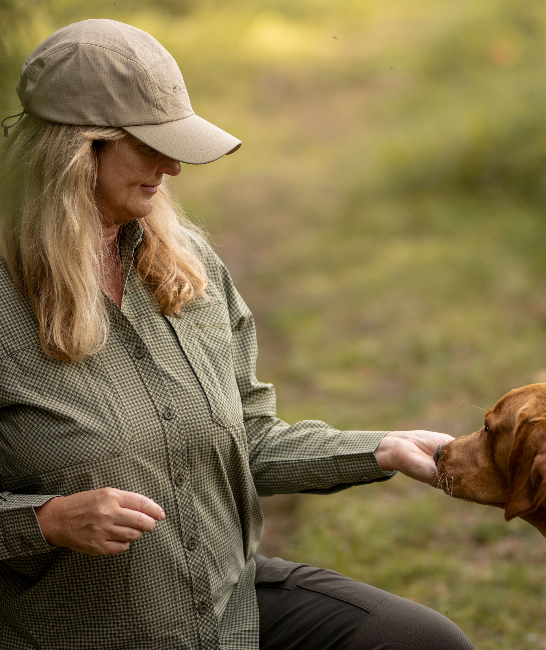 Pinewood NatureSafe dameskjorte, Pine Green/Off White, large image number 7