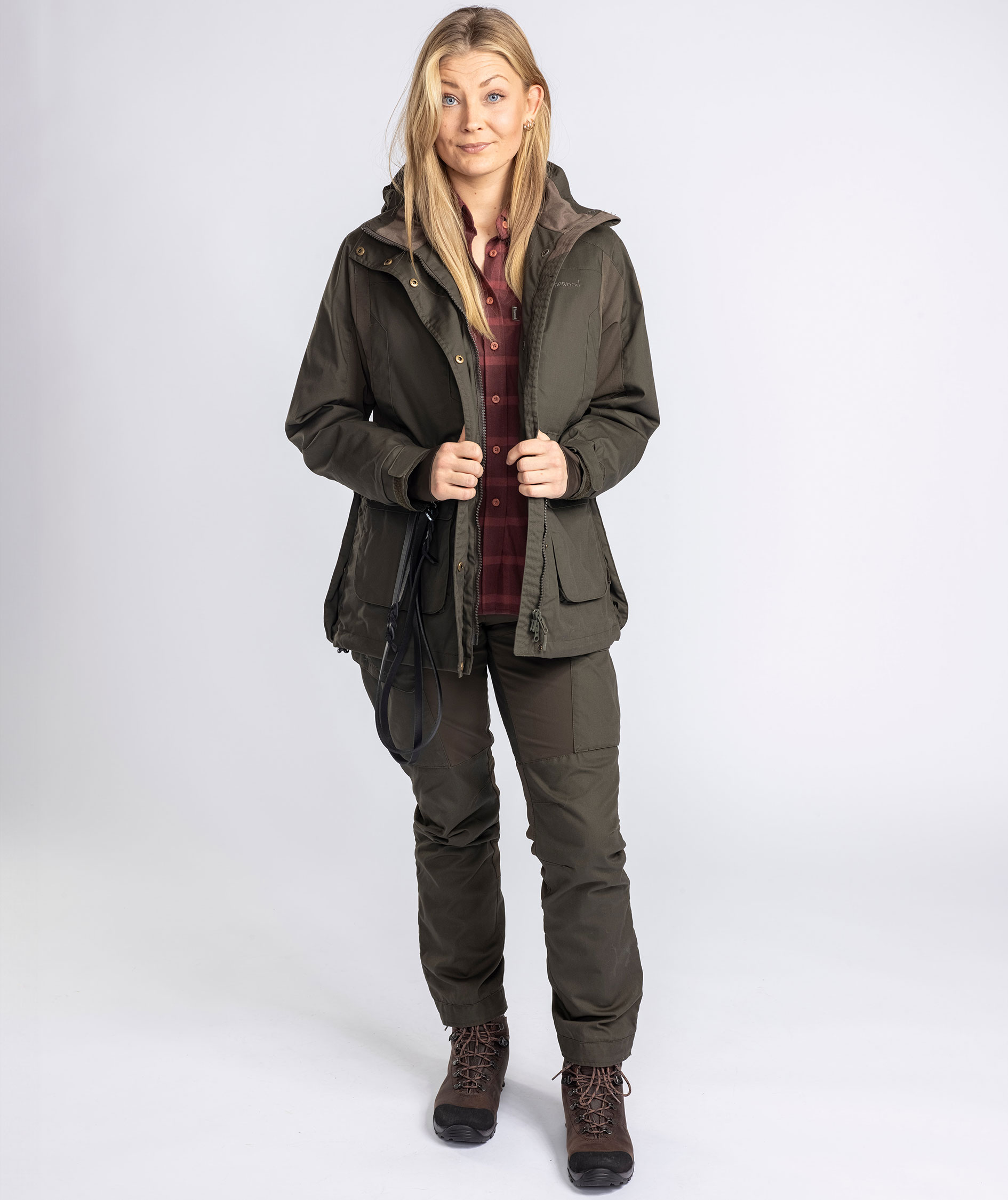 Pinewood Dog Sports Trainer damebuks, Moss green