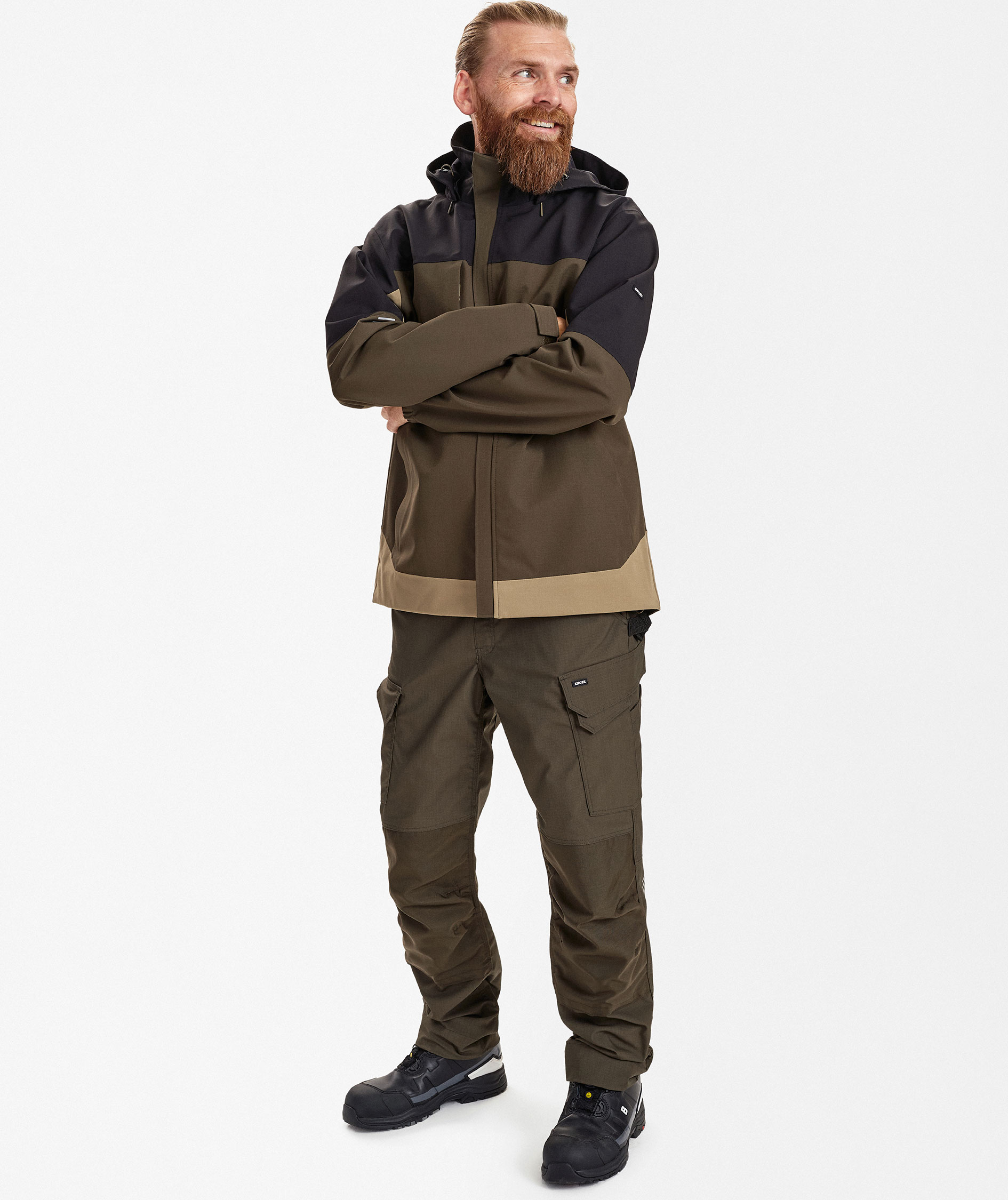 Engel Entire skaljakke, Forest Green/Black, large image number 2