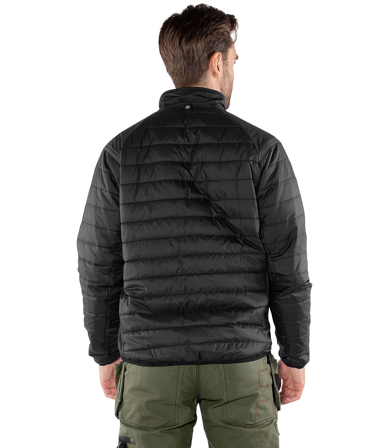 Fristads Green quiltet jakke 4101 GRP, Sort, large image number 2