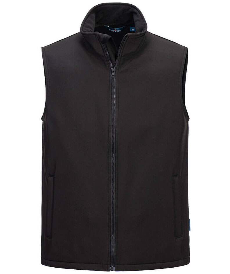 Portwest softshell v&auml;st, Svart