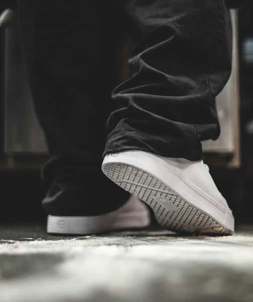 Shoes For Crews Old School Low-Rider IV work shoes, White, large image number 2