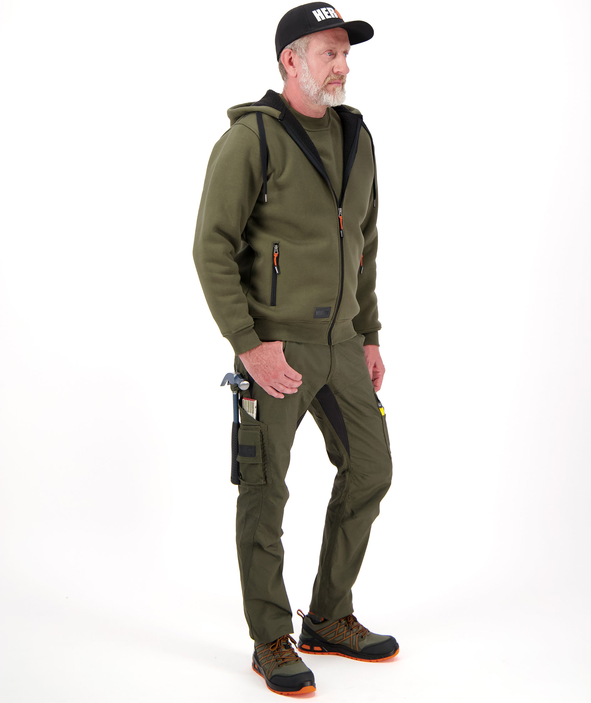 HEROCK Torex Diensthose, Dark Khaki/Black