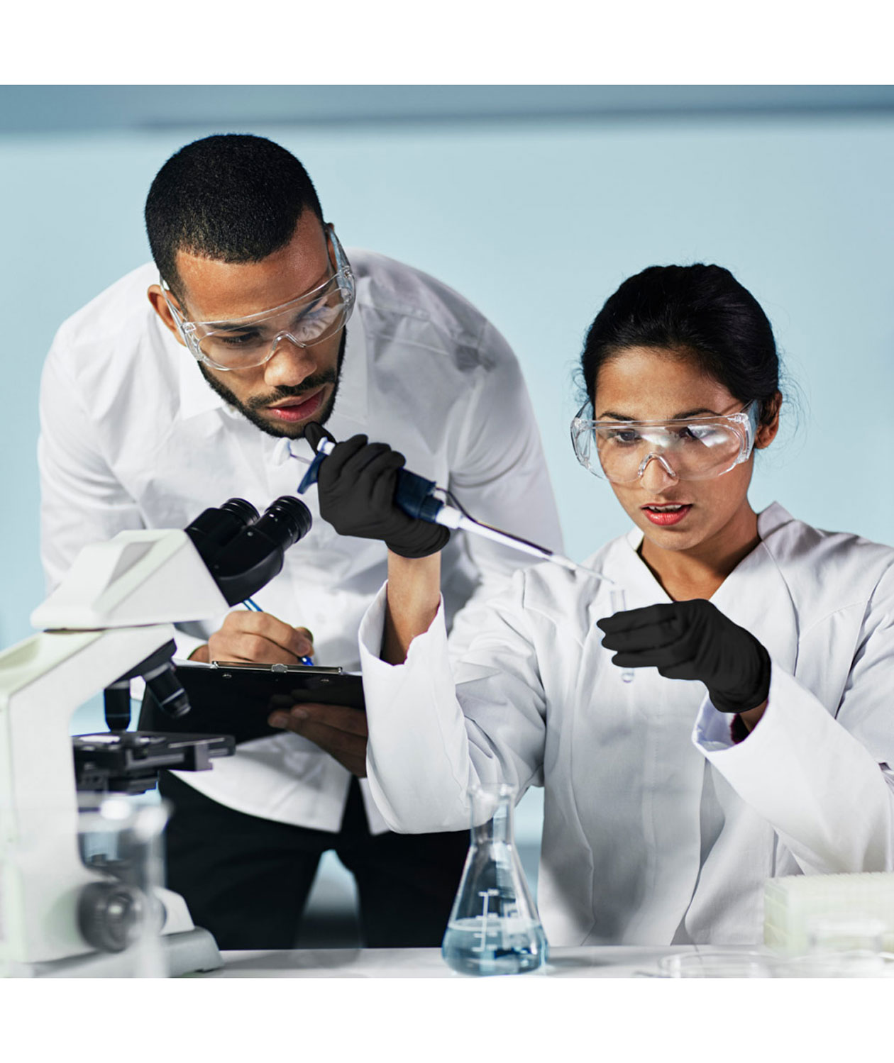 Skytec TX524&trade; nitril engangshandsker 100 stk., Sort