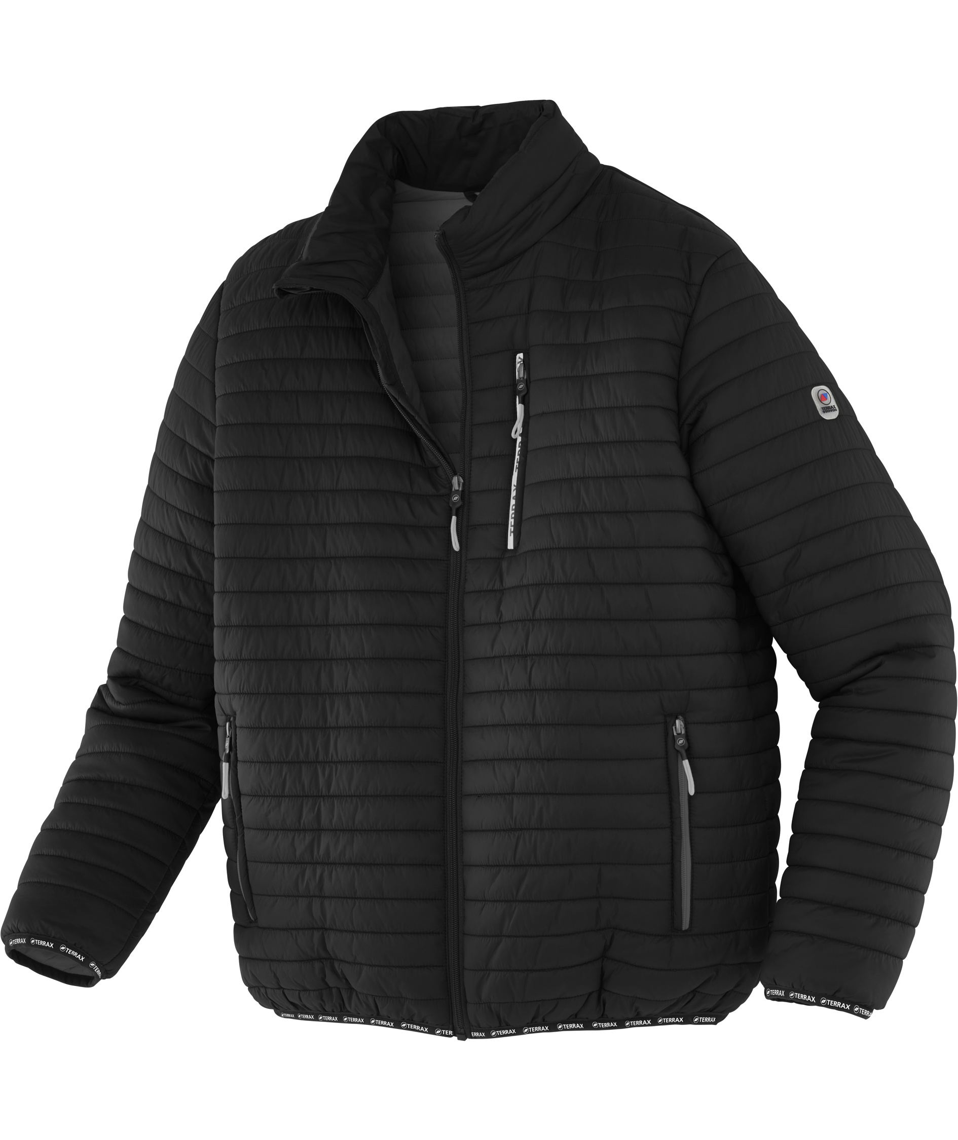 Terrax Steppjacke, Black/Anthracite
