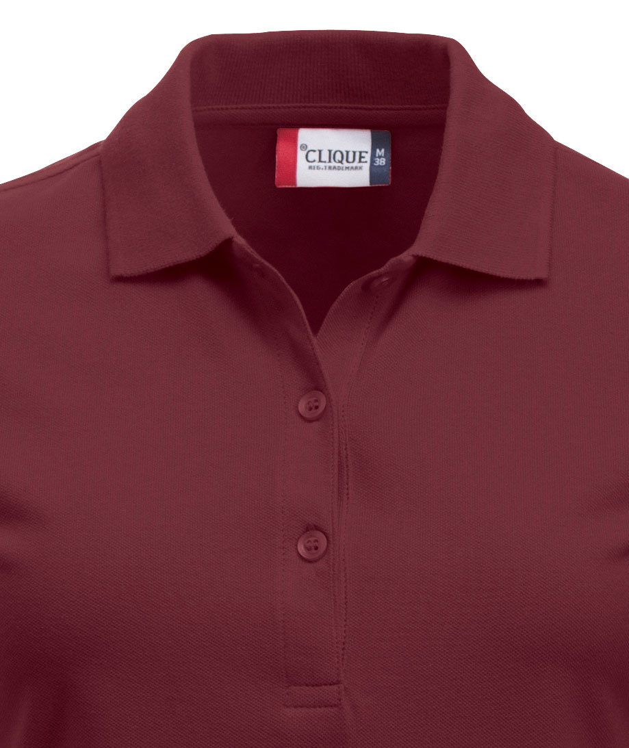 Clique Classic Marion women's polo shirt, Bordeaux, large image number 1