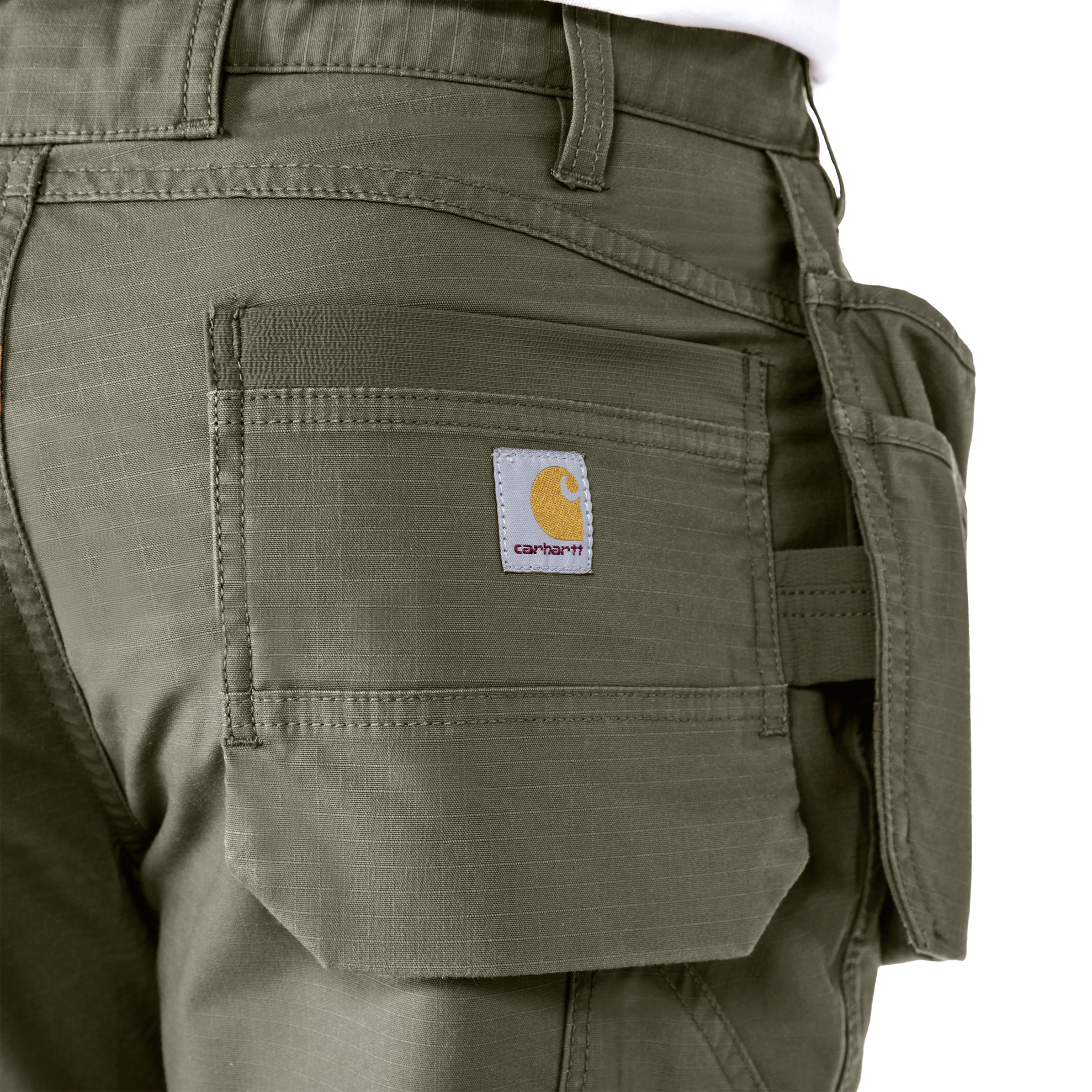 Carhartt Steel cargo h&aring;ndv&aelig;rkerbukser, Moss, large image number 7