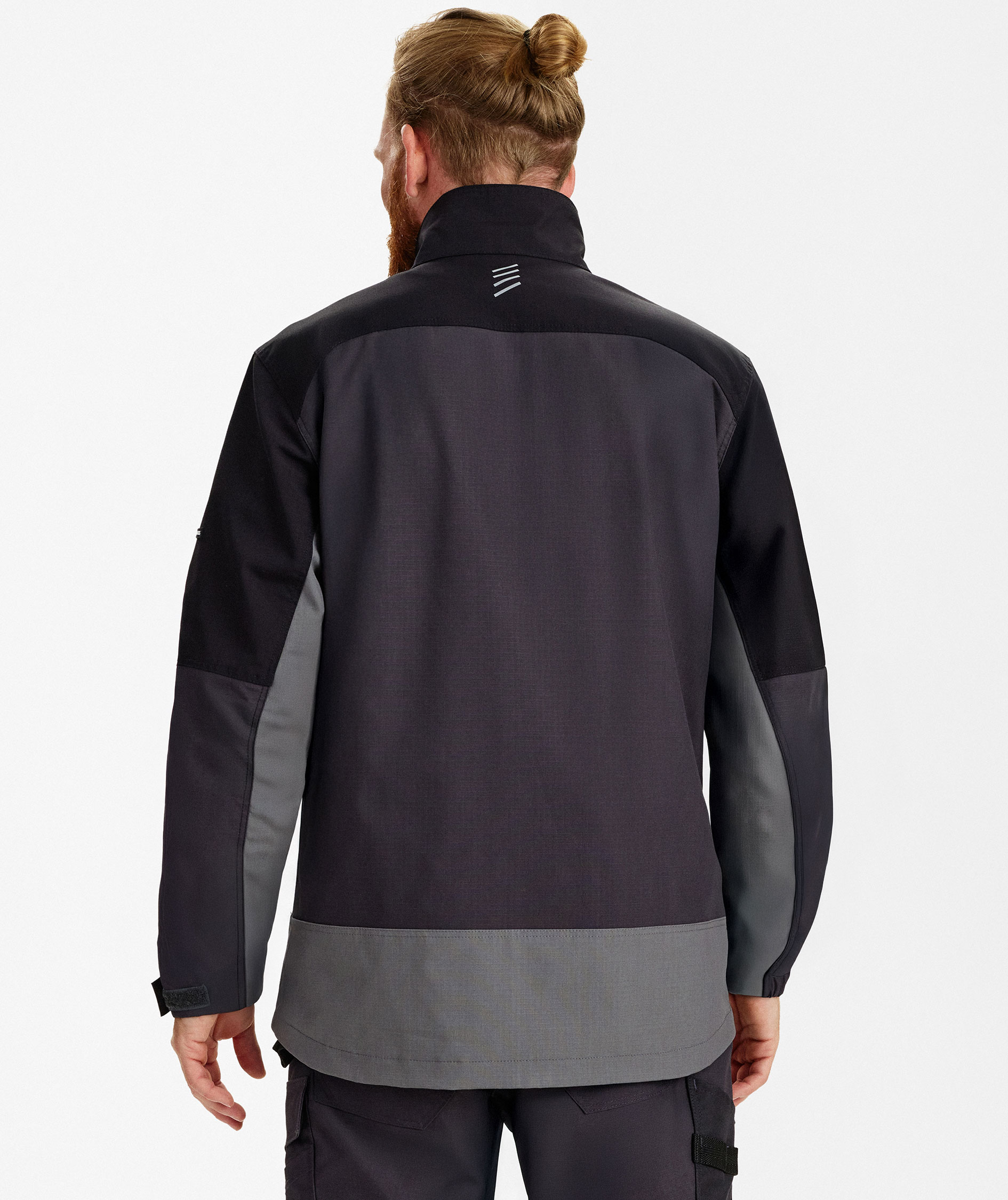 Engel Entire work jacket, Anthracite Grey/Black, large image number 4