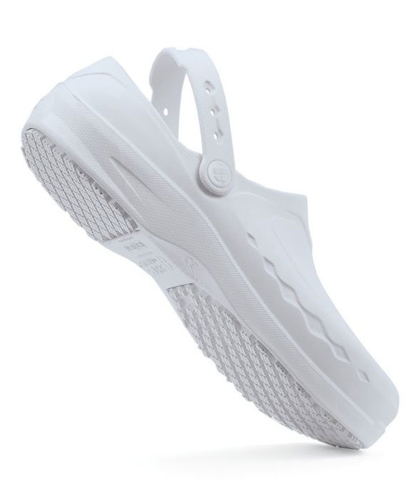 Shoes For Crews Zinc clogs with heel strap OB, White, large image number 6