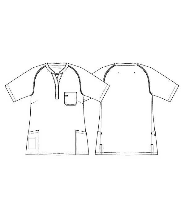 Kentaur women's smock, Marine Blue, large image number 2