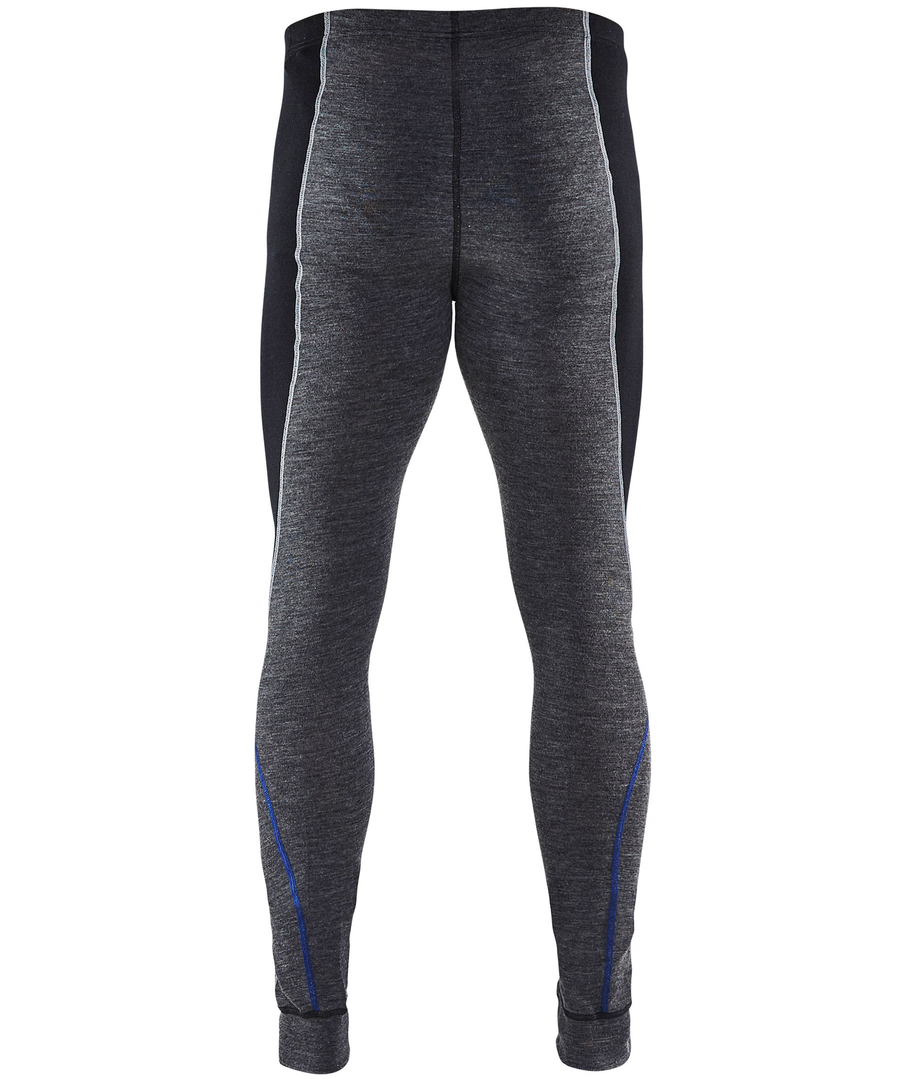 Bl&aring;kl&auml;der WARM underbukser lang med merinould, Gr&aring;/Sort