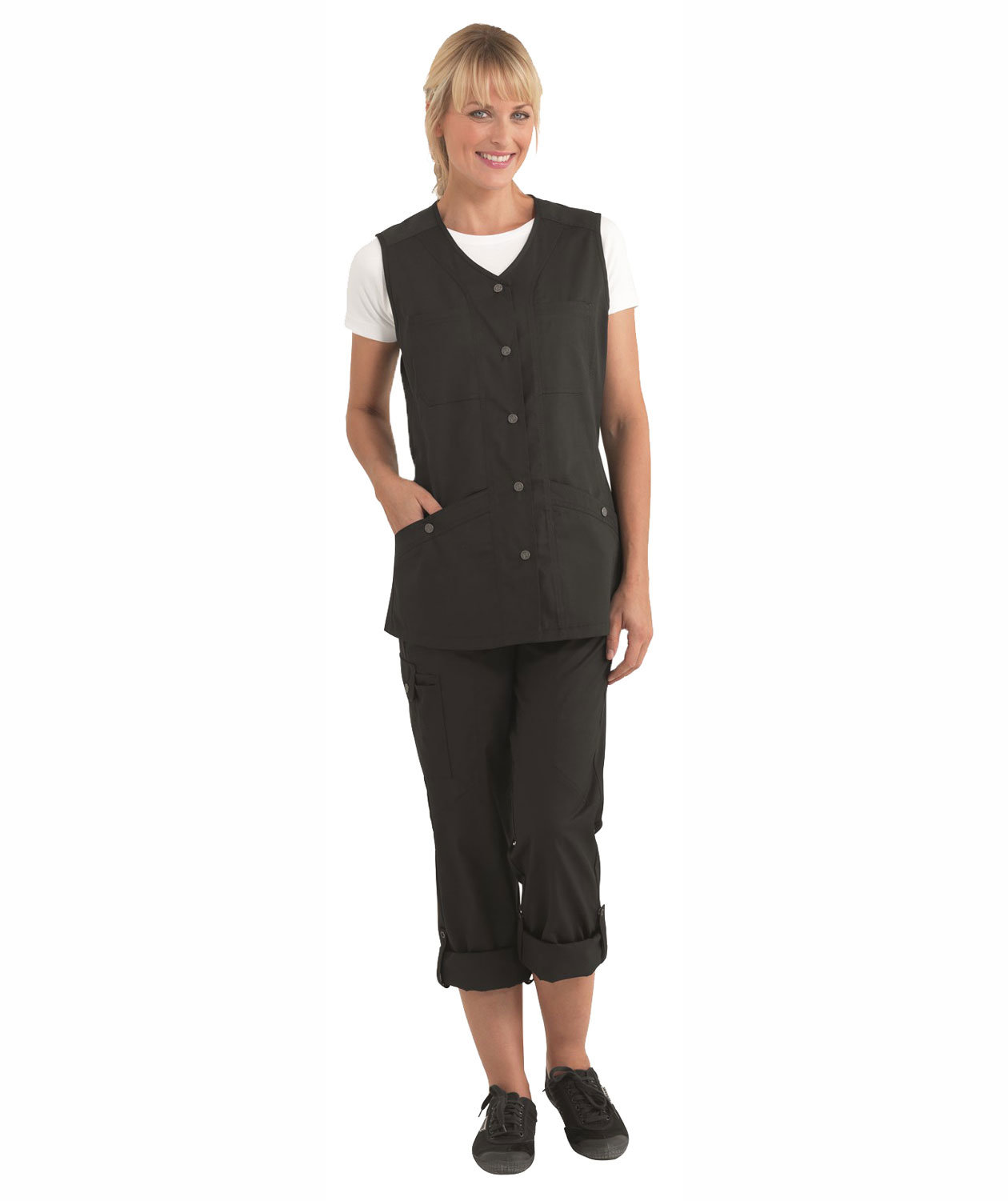 Kentaur women's vest, Black, large image number 3
