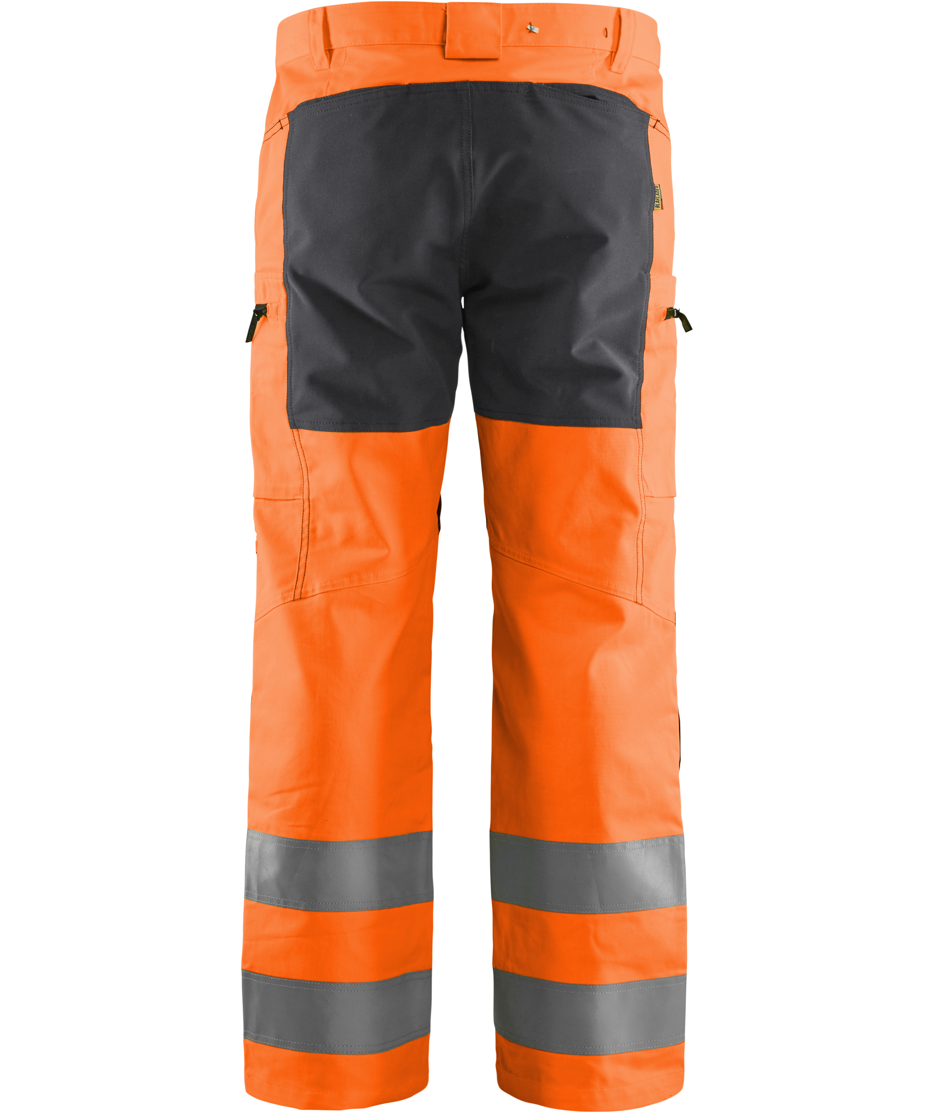 Bl&aring;kl&auml;der arbejdsbukser, Hi-Vis Orange/Mellemgr&aring;, large image number 1
