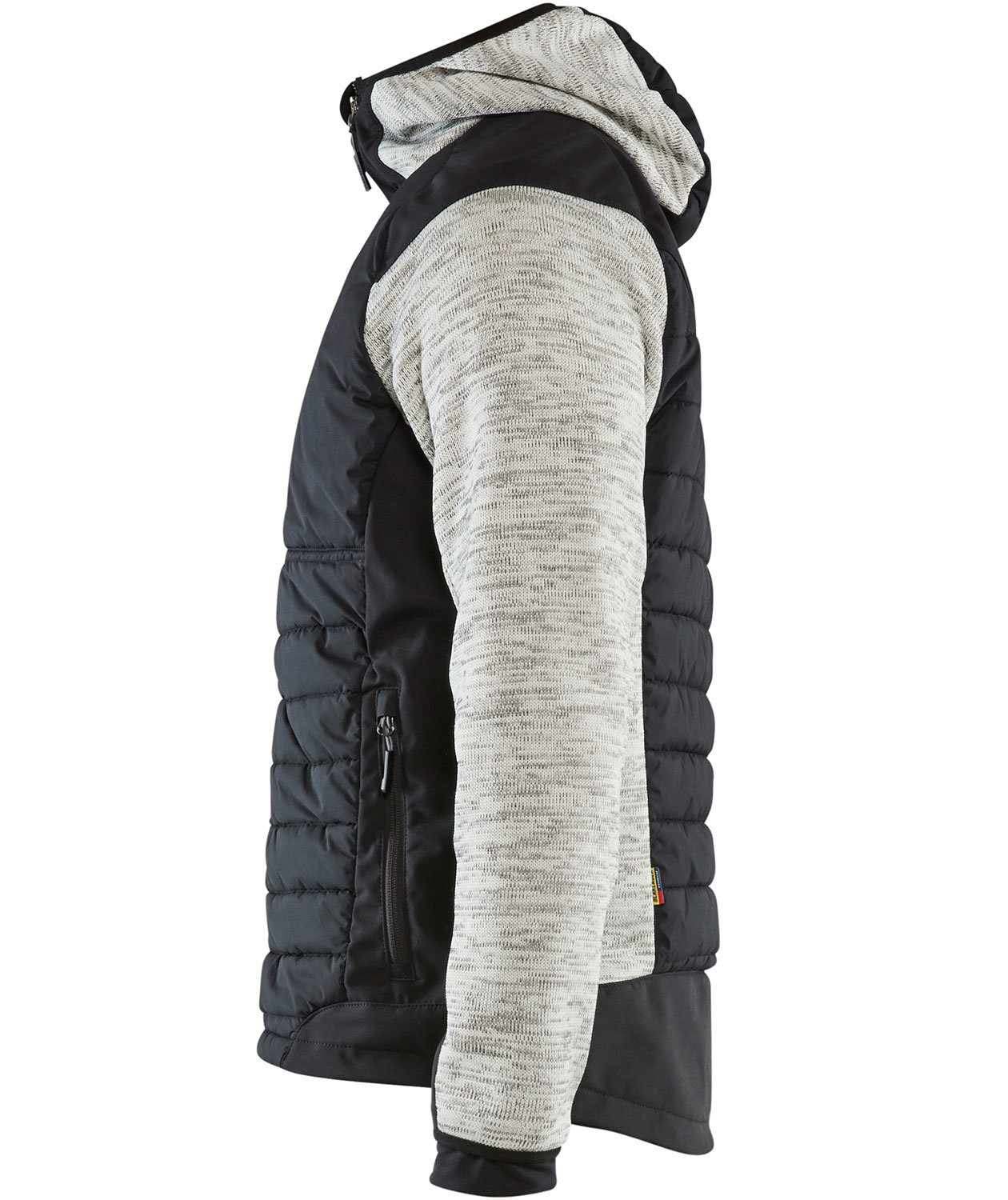 Bl&aring;kl&auml;der hybridjakke, Gr&aring; Melange/Sort, large image number 2