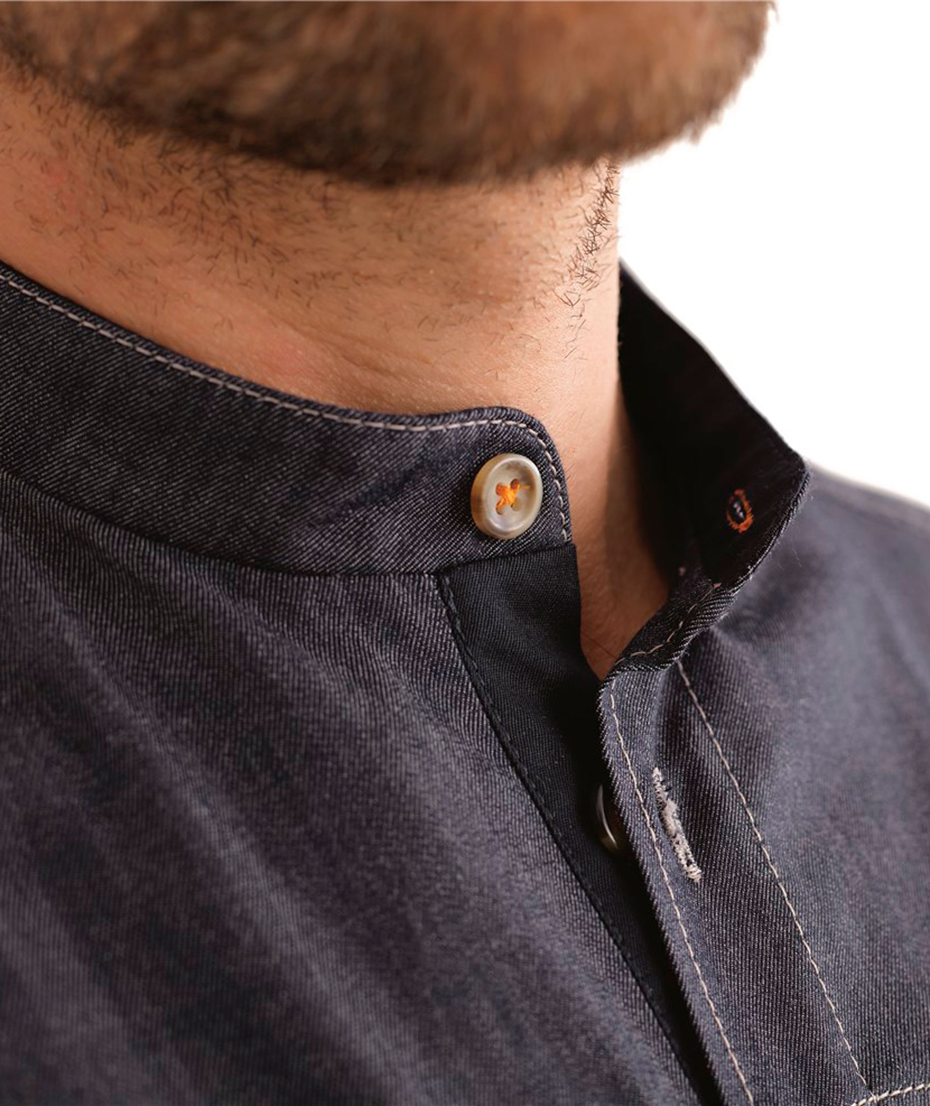 Kentaur modern fit chefs shirt/server shirt, Dark Ocean, large image number 4