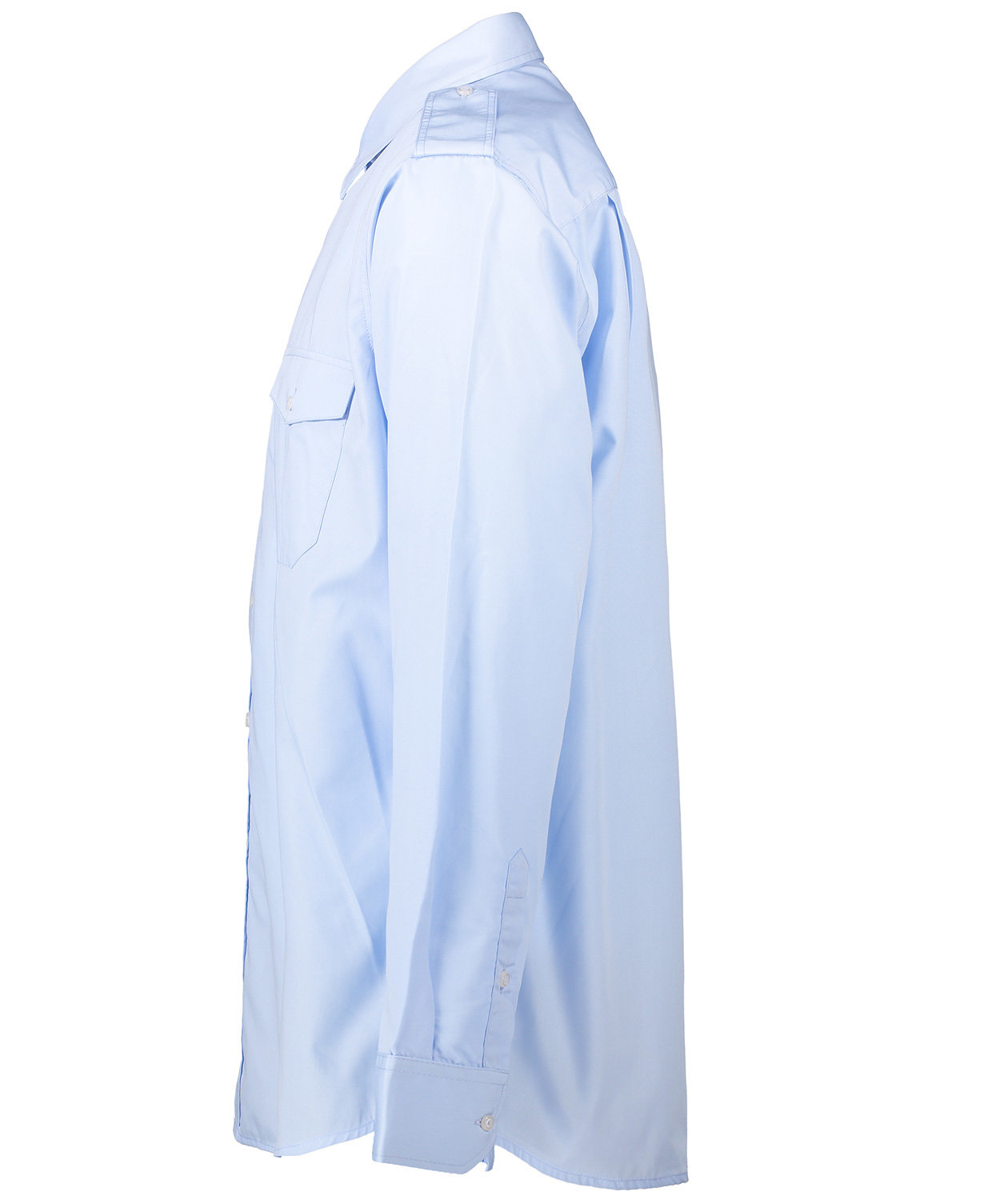 ID langermet uniformsskjorte, Lys Bl&aring;