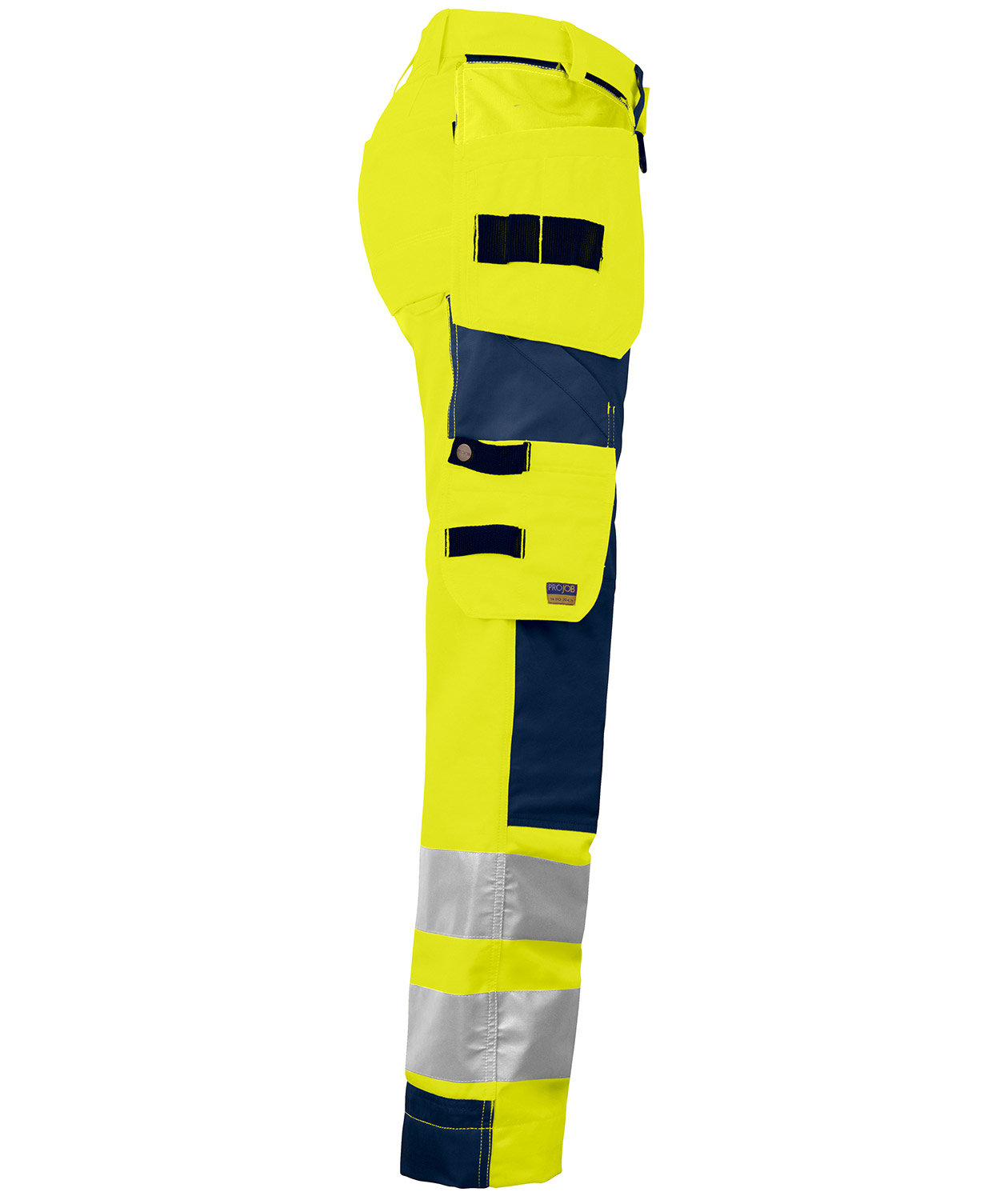 ProJob women's craftsman trousers, Hi-vis yellow/Marine blue, large image number 3