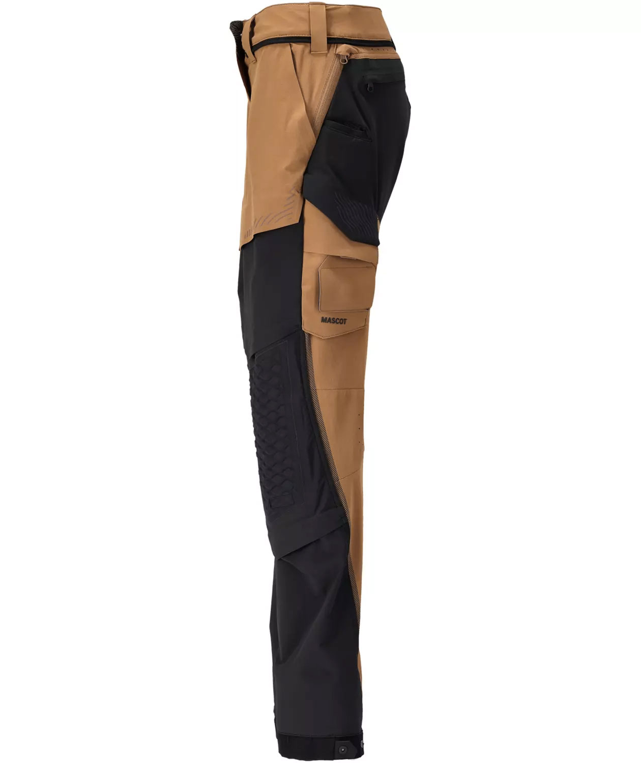 Mascot Customized diamond fit dame arbejdsbukser full stretch, N&oslash;ddebrun/Sort, large image number 5