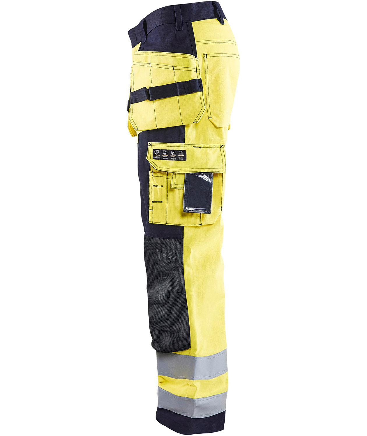 Bl&aring;kl&auml;der Multinorm Handwerkerhose, Hi-vis gelb/marine, large image number 3
