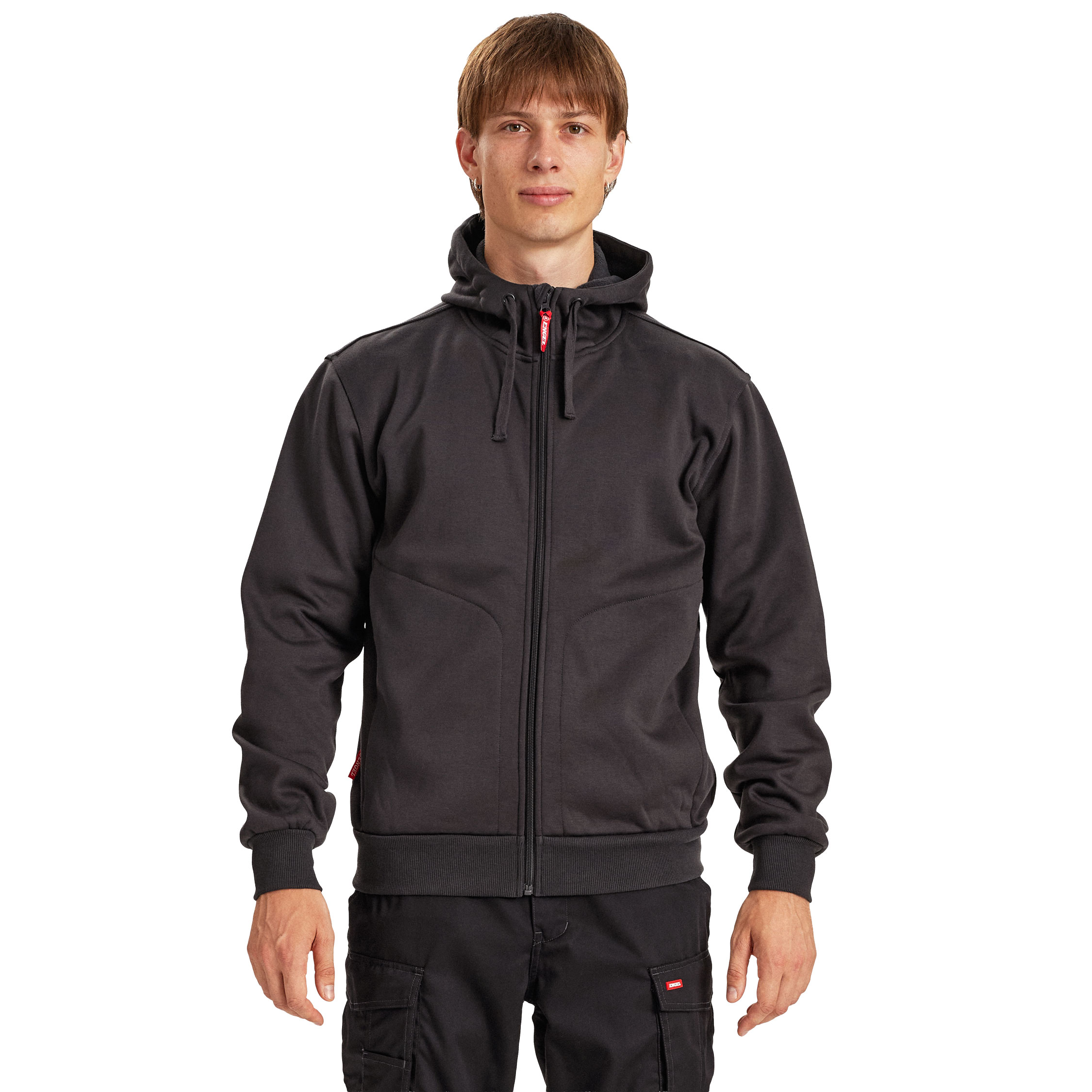 Engel Extend sweatcardigan, Antracit Grey, large image number 1