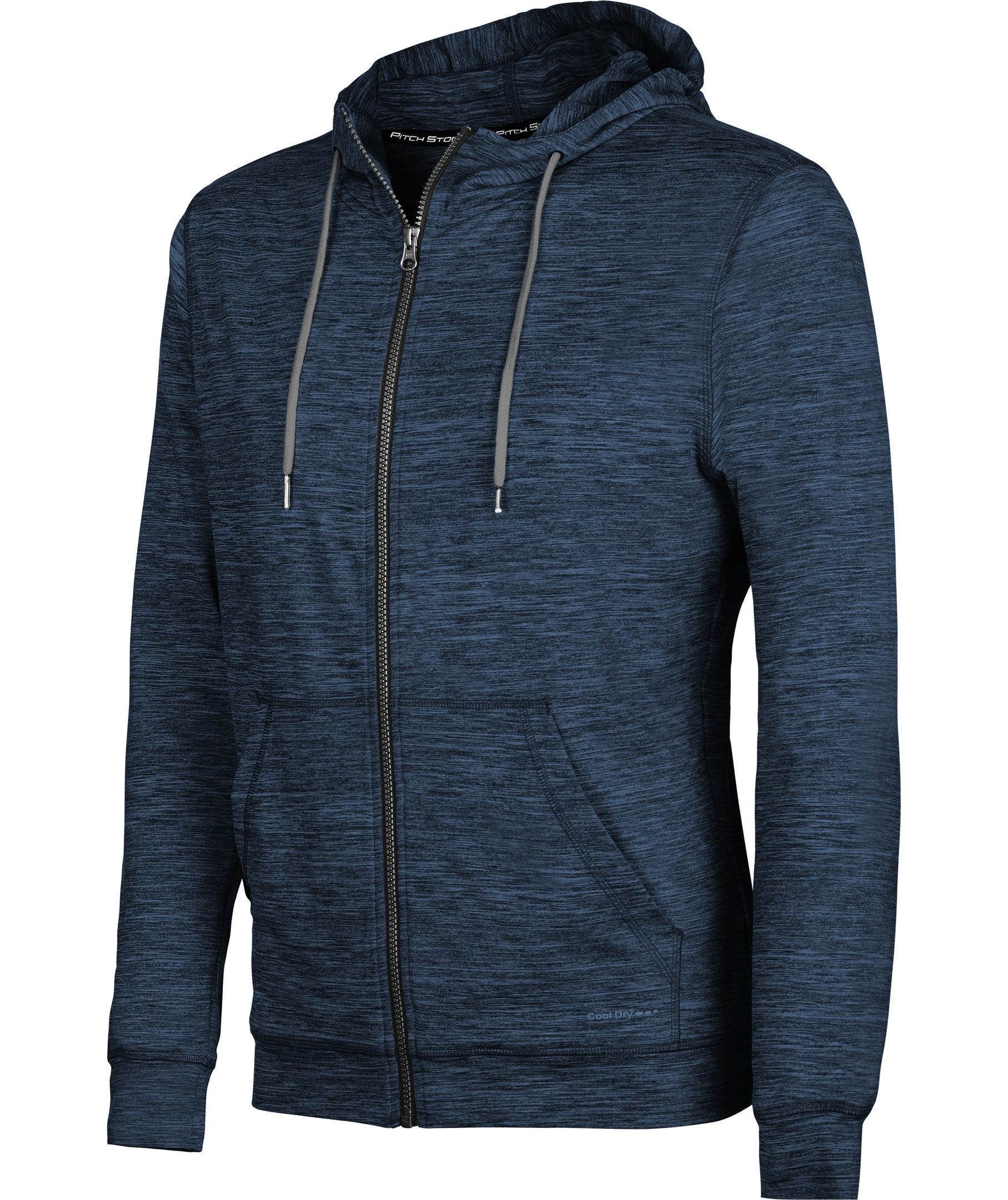 Pitch Stone Cooldry tr&ouml;ja med blixtl&aring;s, Navy melange