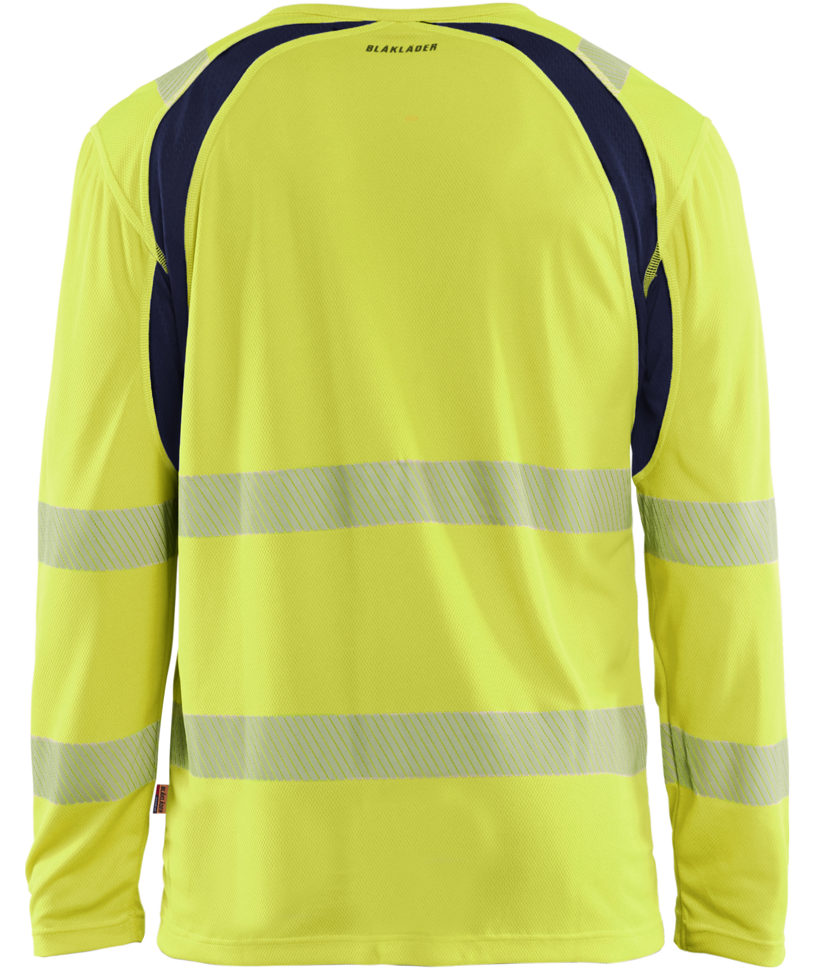 Bl&aring;kl&auml;der long-sleeved T-shirt, Hi-Vis yellow/marine, large image number 2