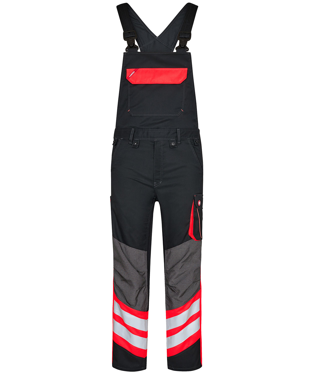 Engel Cargo overall, Sort/R&oslash;d, Sort/R&oslash;d, swatch