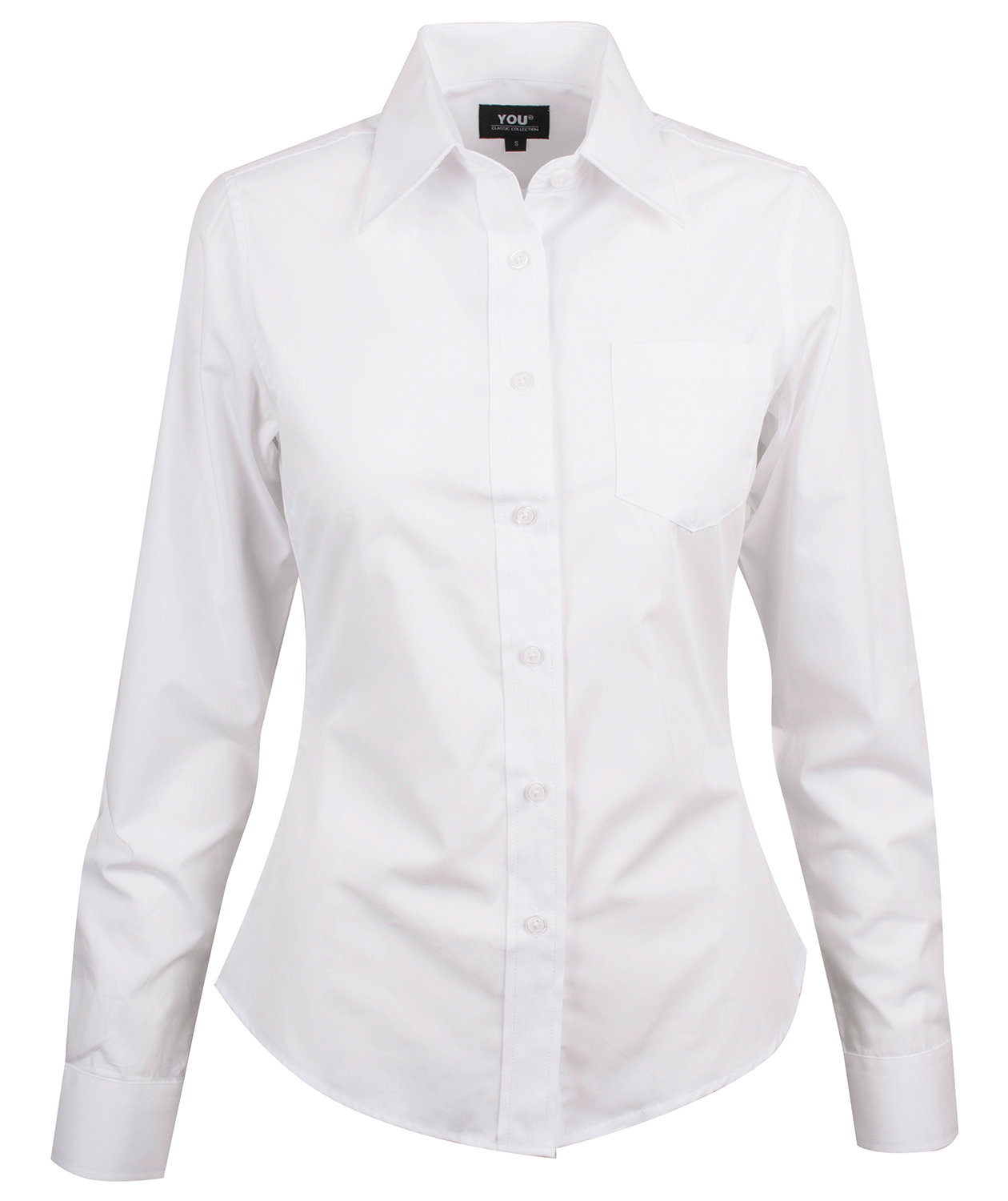 YOU Helena poplinskjorta dam, Vit