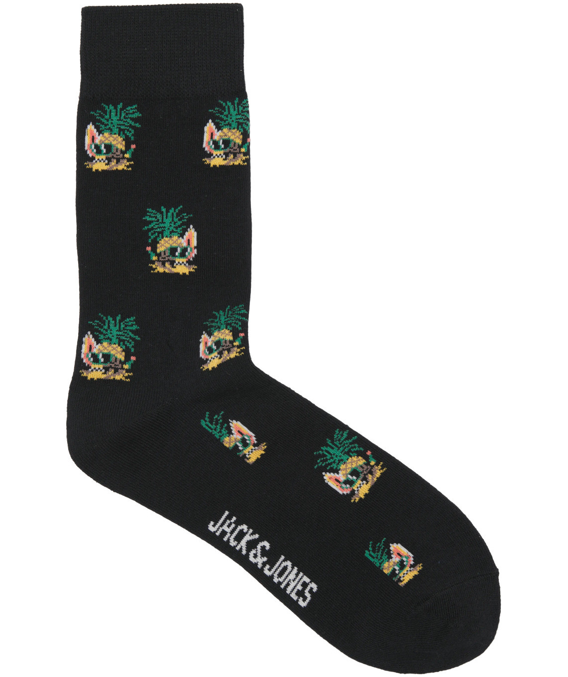 Jack & Jones JACPINEAPPLE SKULLS 3-pack strumpor, Black, Black, large image number 2