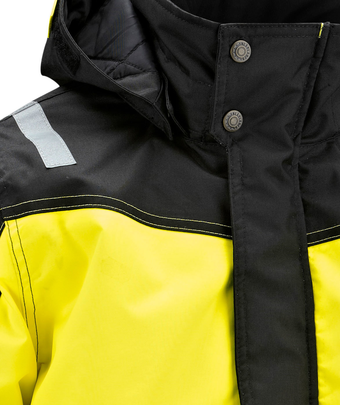 Bl&aring;kl&auml;der vinterjakke til b&oslash;rn, Sort/Gul, large image number 2