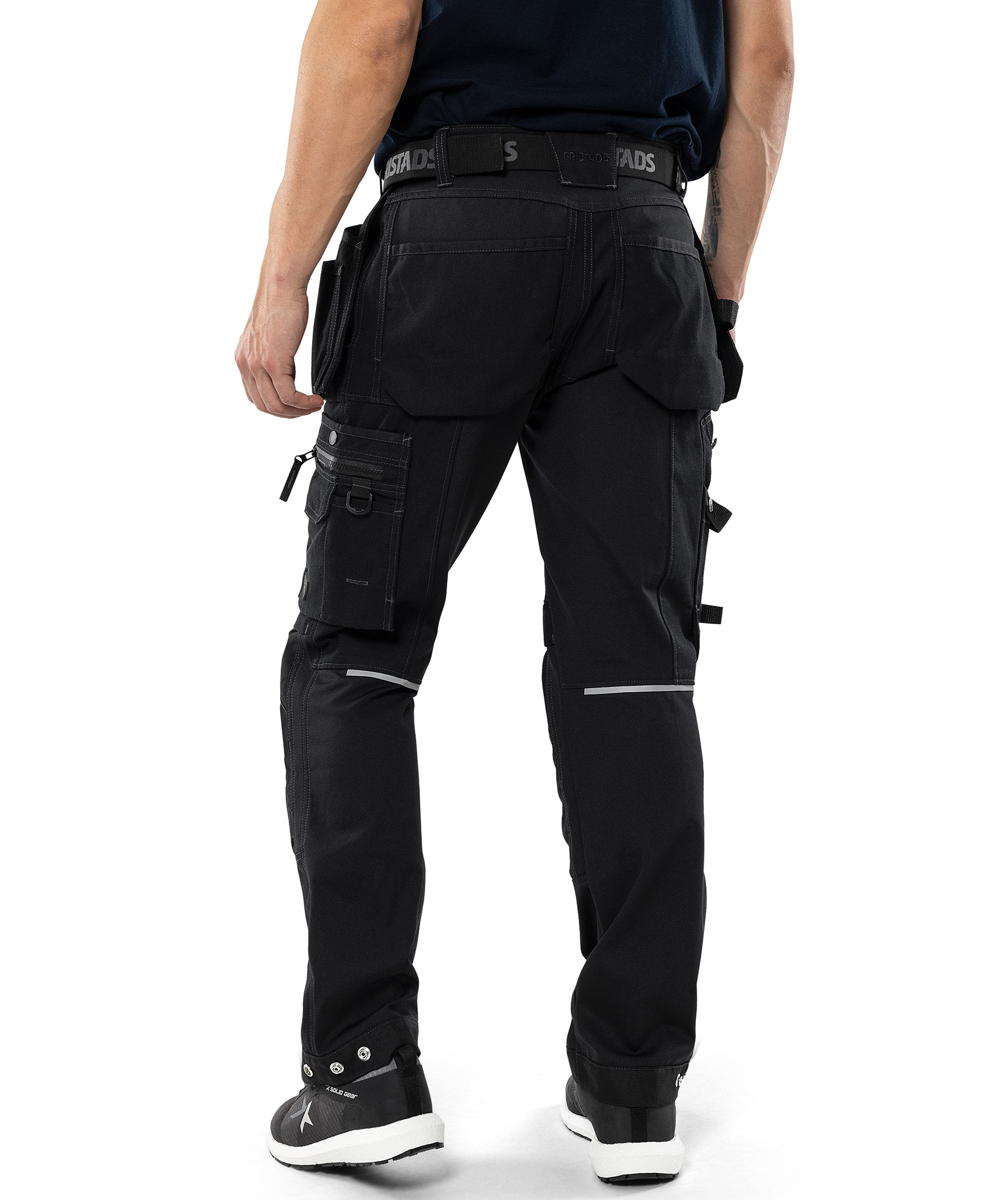 Fristads Green craftsman trousers 2530 GCYD, Black, large image number 3