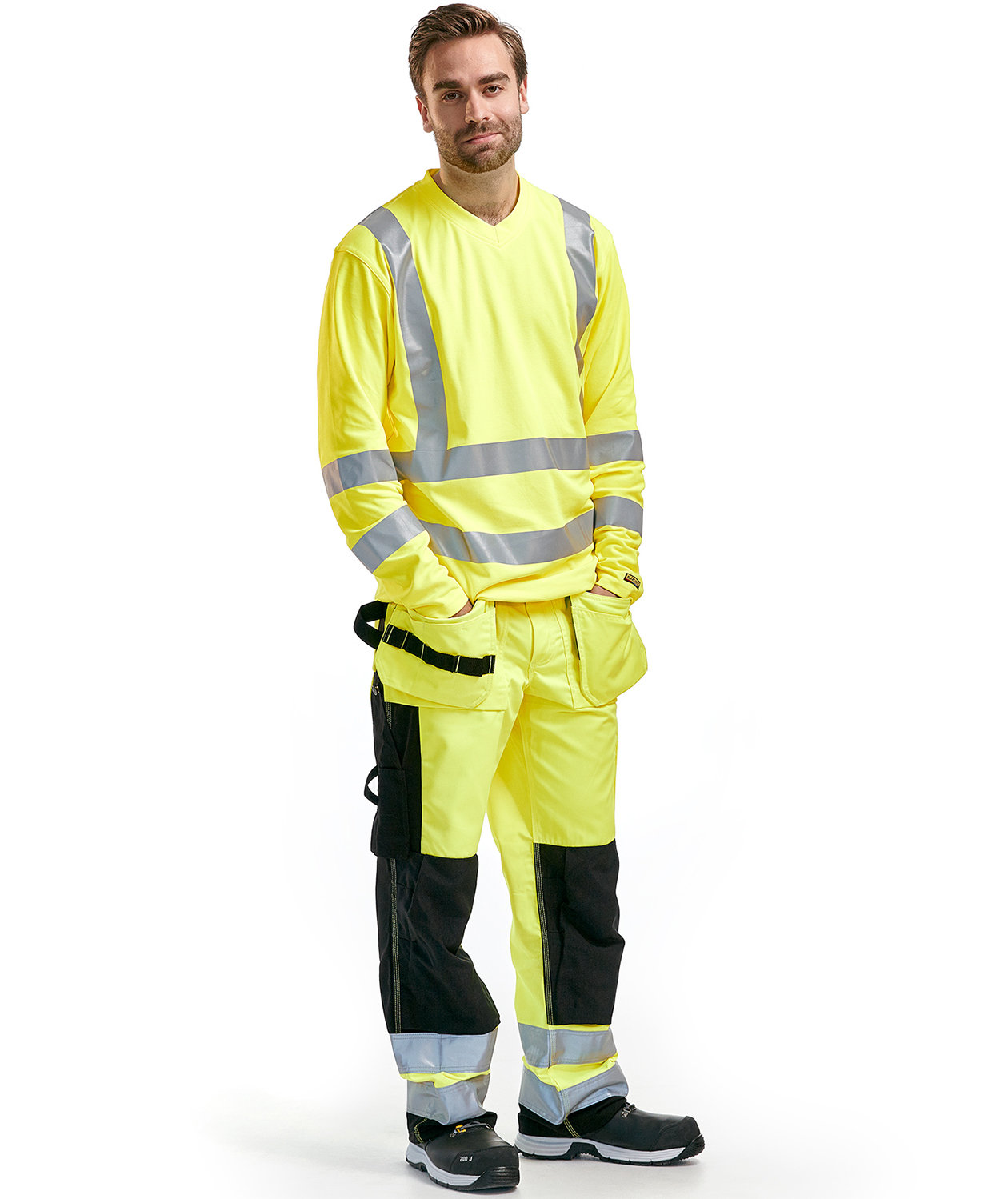 Bl&aring;kl&auml;der lang&auml;rmliges T-Shirt, Gelb, large image number 1