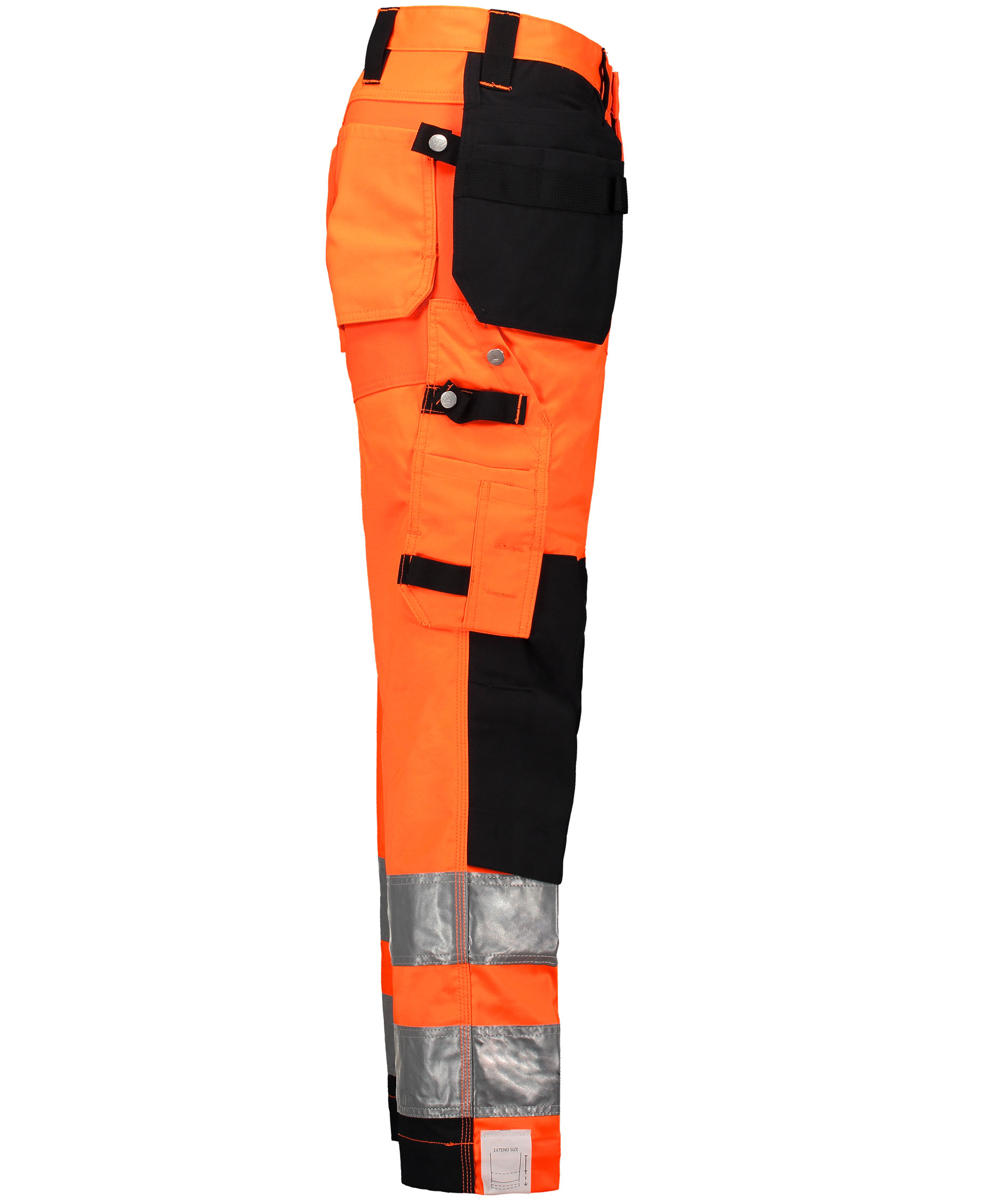 Vidar V5006 craftsman trousers, Hi-Vis Orange/Black, large image number 3