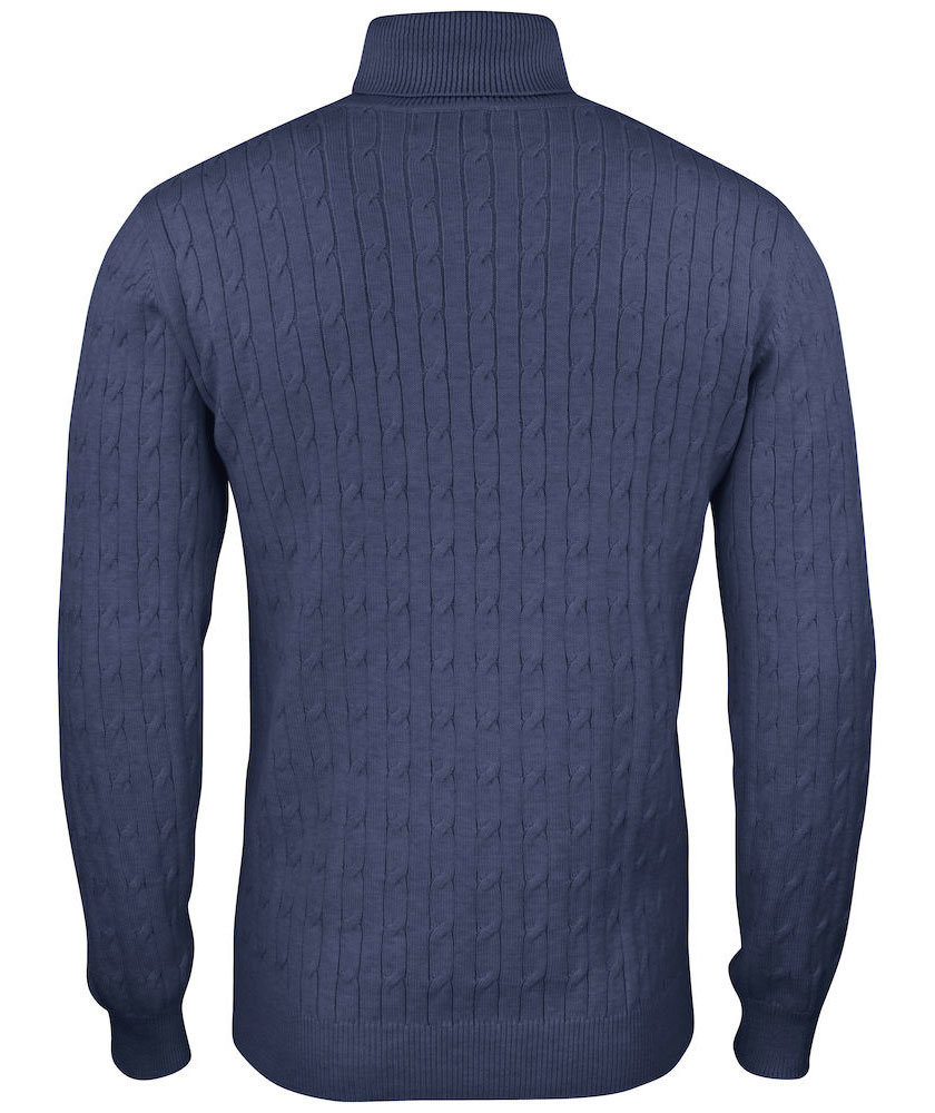 Cutter & Buck Blakely striktr&oslash;je med rullekrave, Navy melange, large image number 1