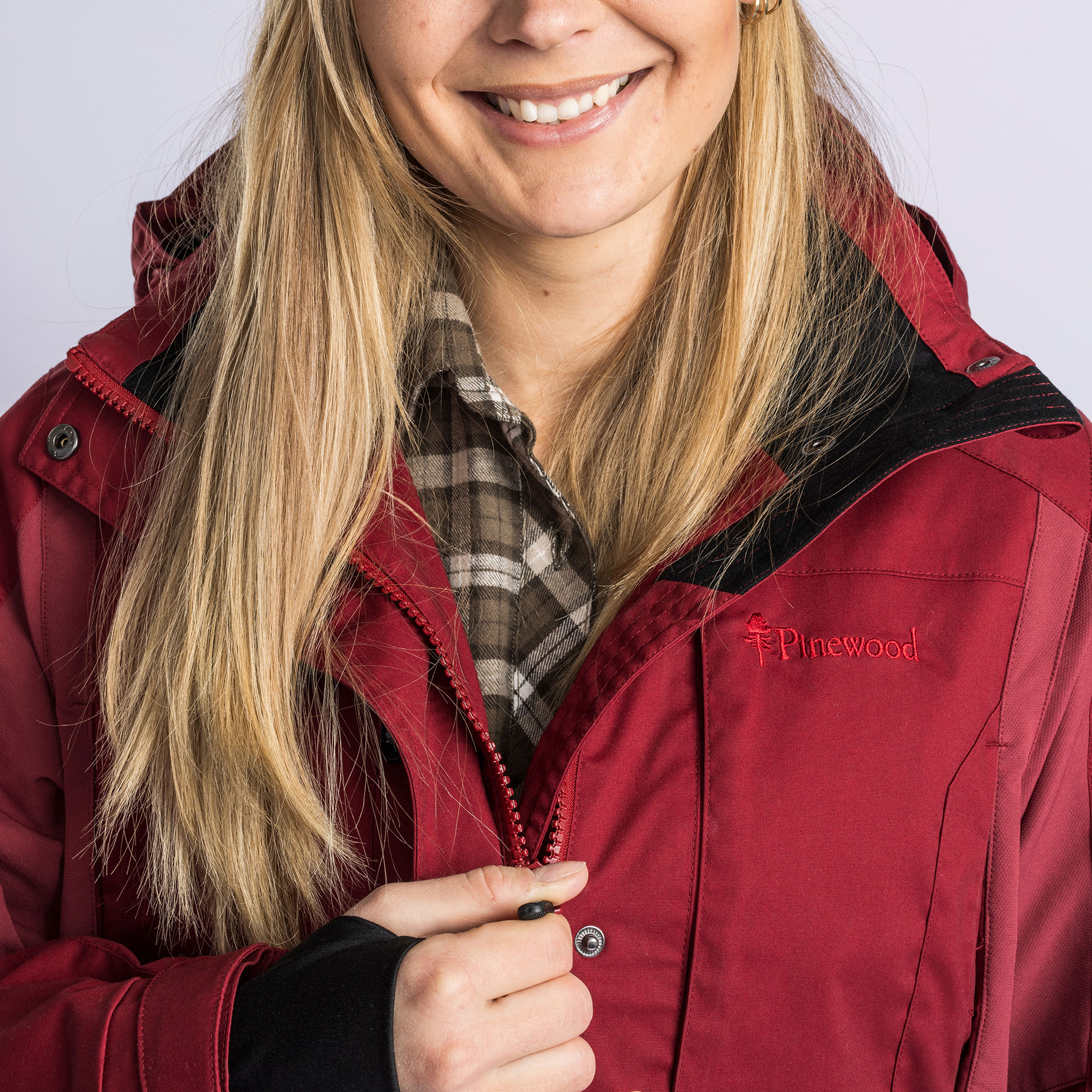 Pinewood Dog Sports Trainer damejakke, Dark Tomato/Dark Red, large image number 4