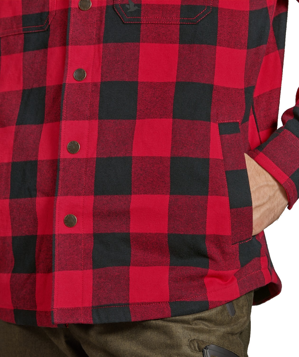 Seeland Canada lined lumberjack shirt, Red Check, large image number 5