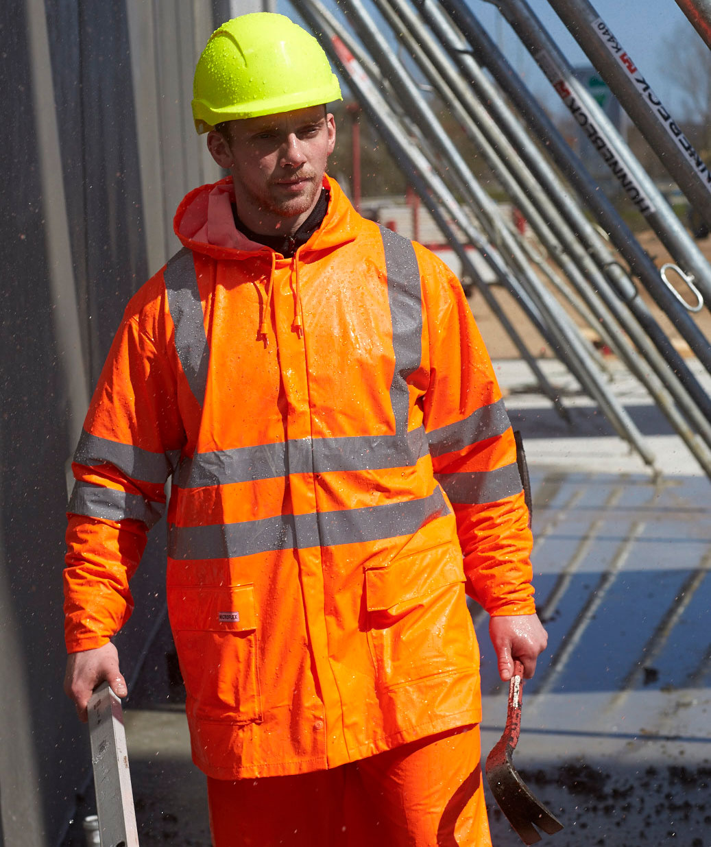 Lyngsoe PU  regnst&auml;ll, Varsel Orange