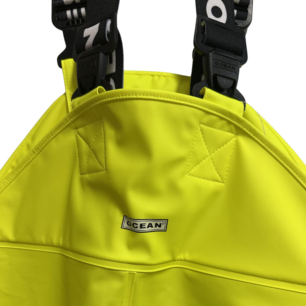 Ocean Beacon Comfort rain bib and brace, Hi-Vis Yellow, large image number 6