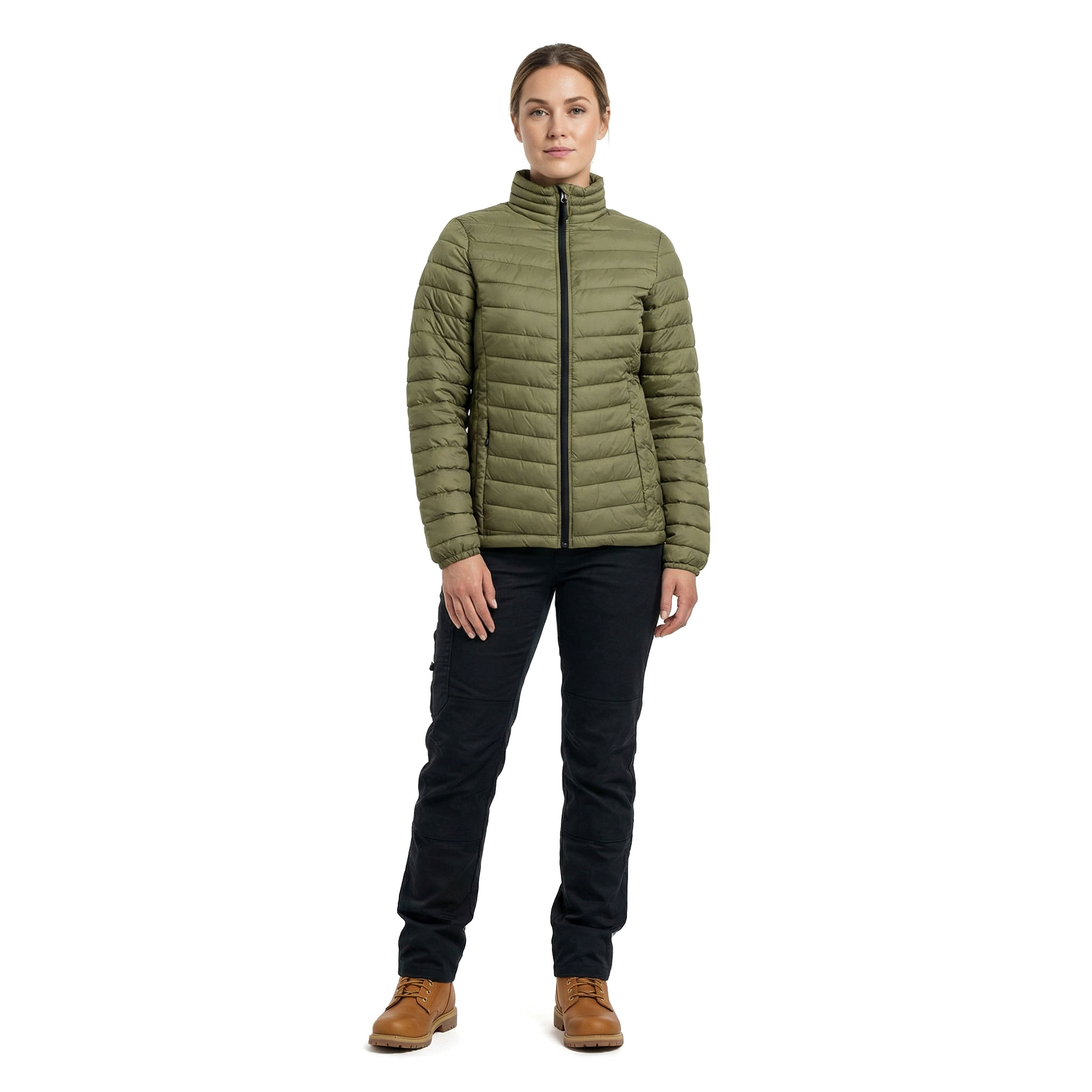 Stadsing women's quilted jacket, Olive green, large image number 2