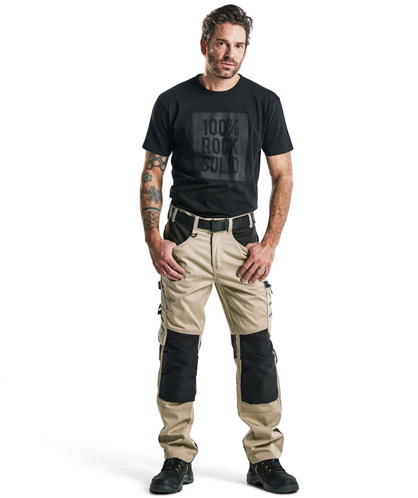 Bl&aring;kl&auml;der arbetsbyxa