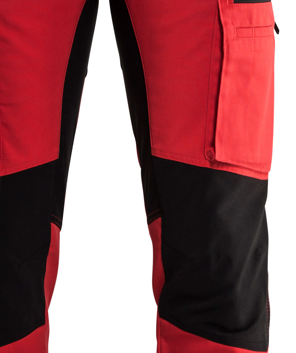 Bl&aring;kl&auml;der Unite servicebukser, R&oslash;d/Sort, large image number 3