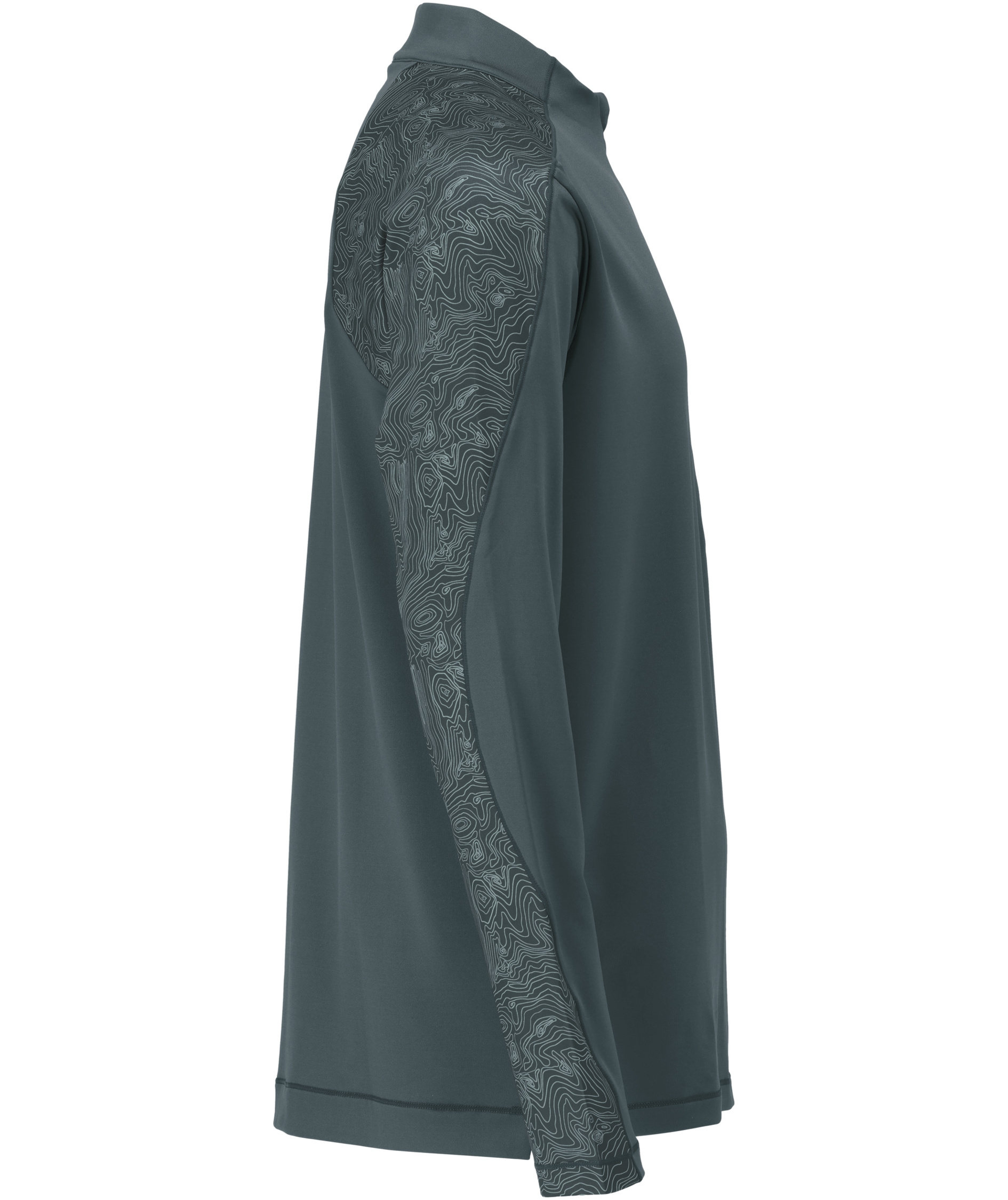 Mascot Customized half zip langermet T-skjorte, Skogsgr&oslash;nn, large image number 2