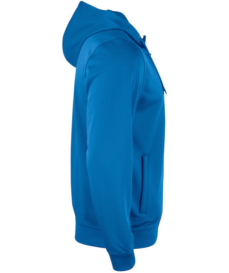 Clique Basis Active hoodie with full zipper, Royal Blue, large image number 2