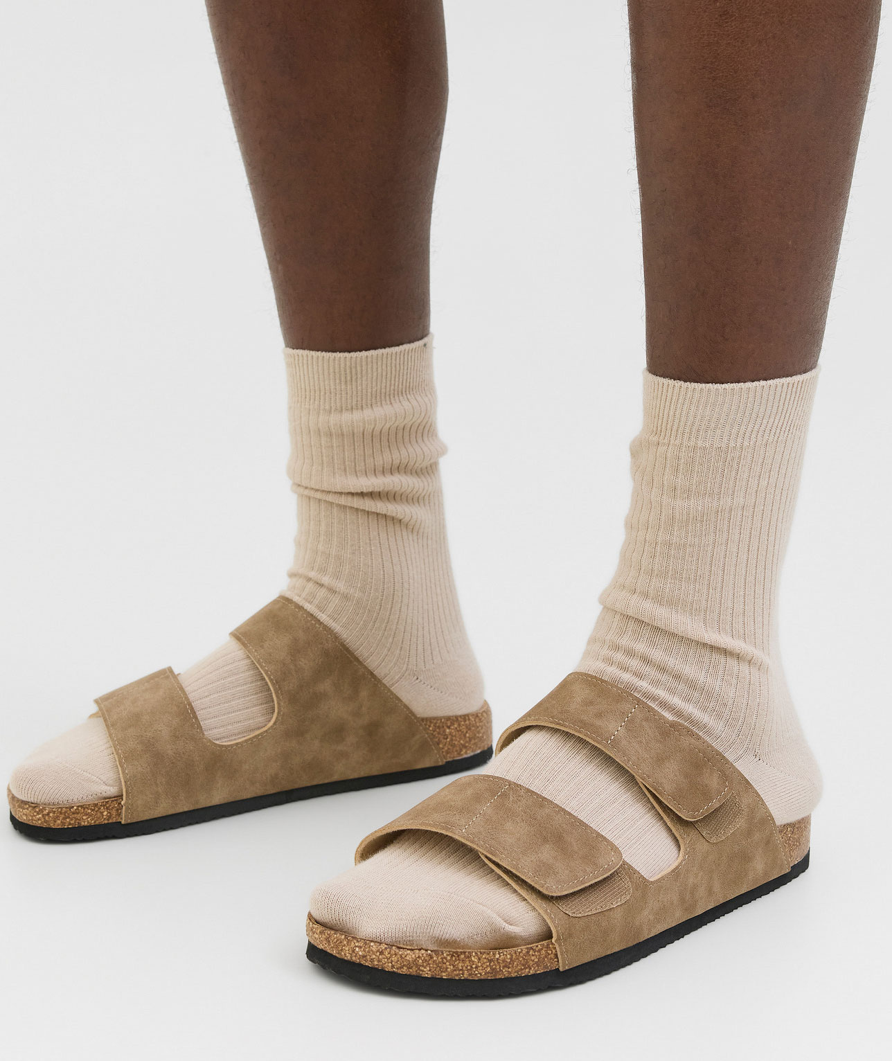 Jack & Jones JFWCENTRAL Sandalen, Taupegrau, large image number 3