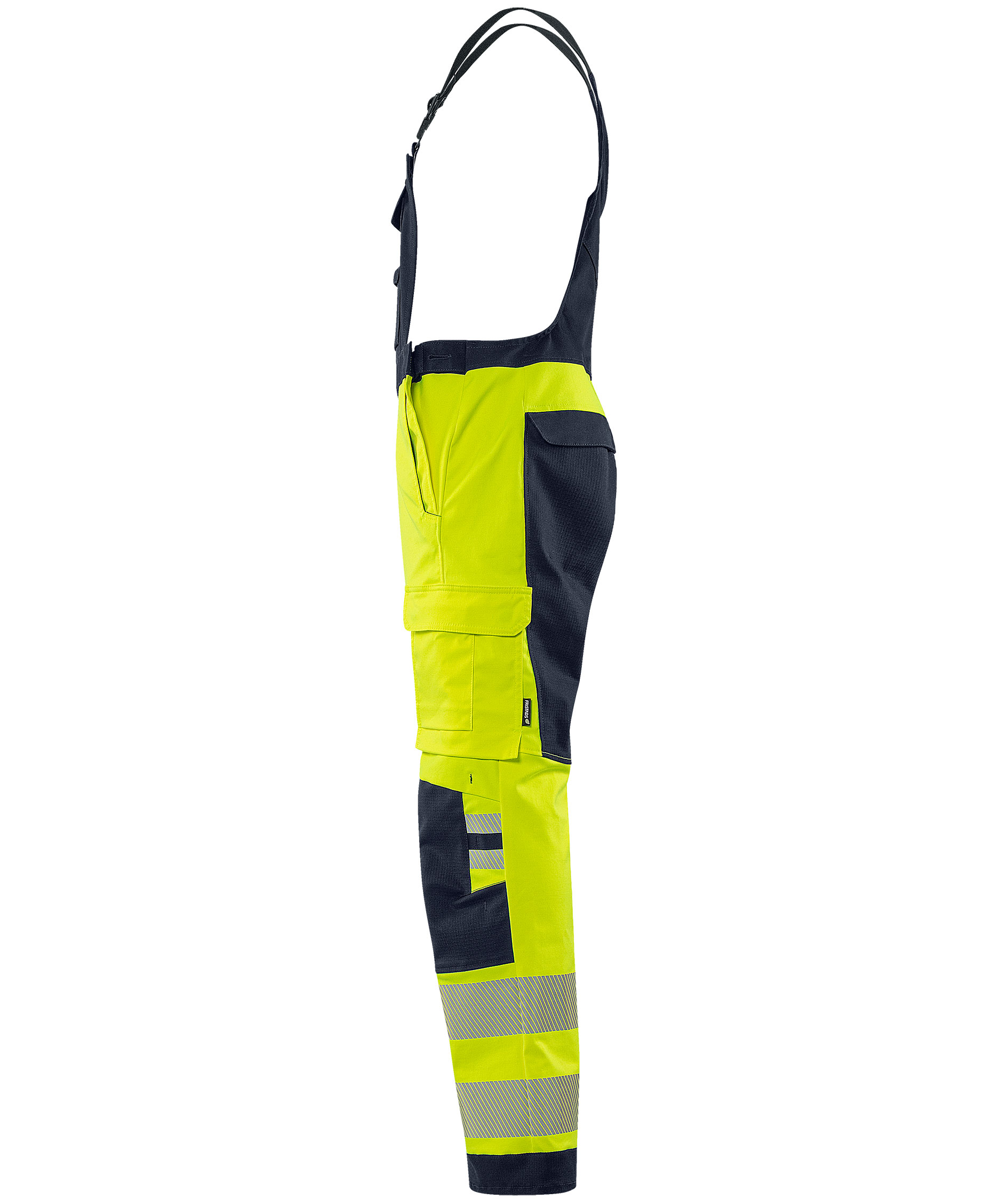 Fristads Flamestat Green overalls 1951 GFS, Hi-Vis gul/marine, large image number 3