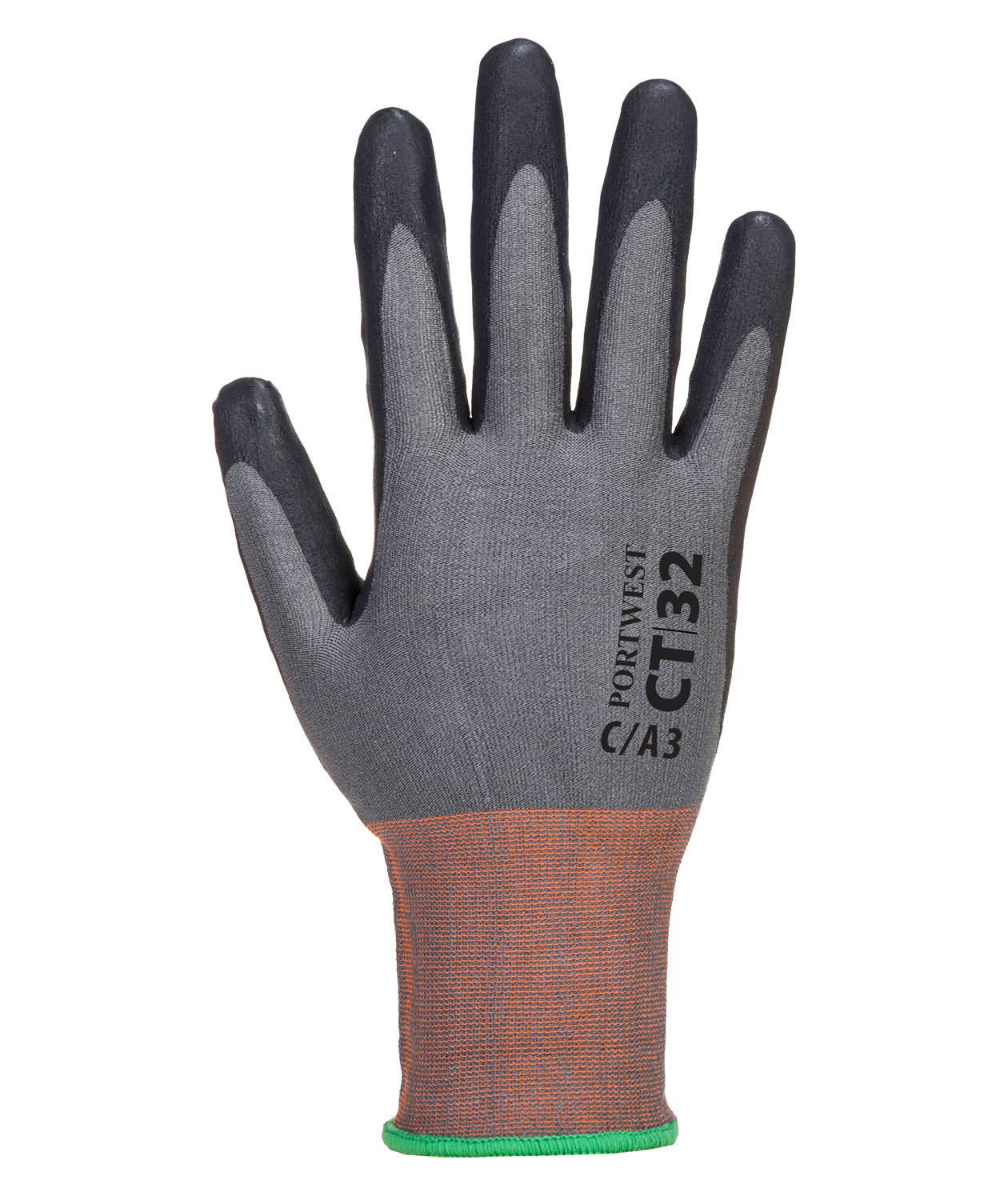 Portwest CT32 sk&aelig;reh&aelig;mmende handsker Cut C, Gr&aring;/Sort, large image number 0