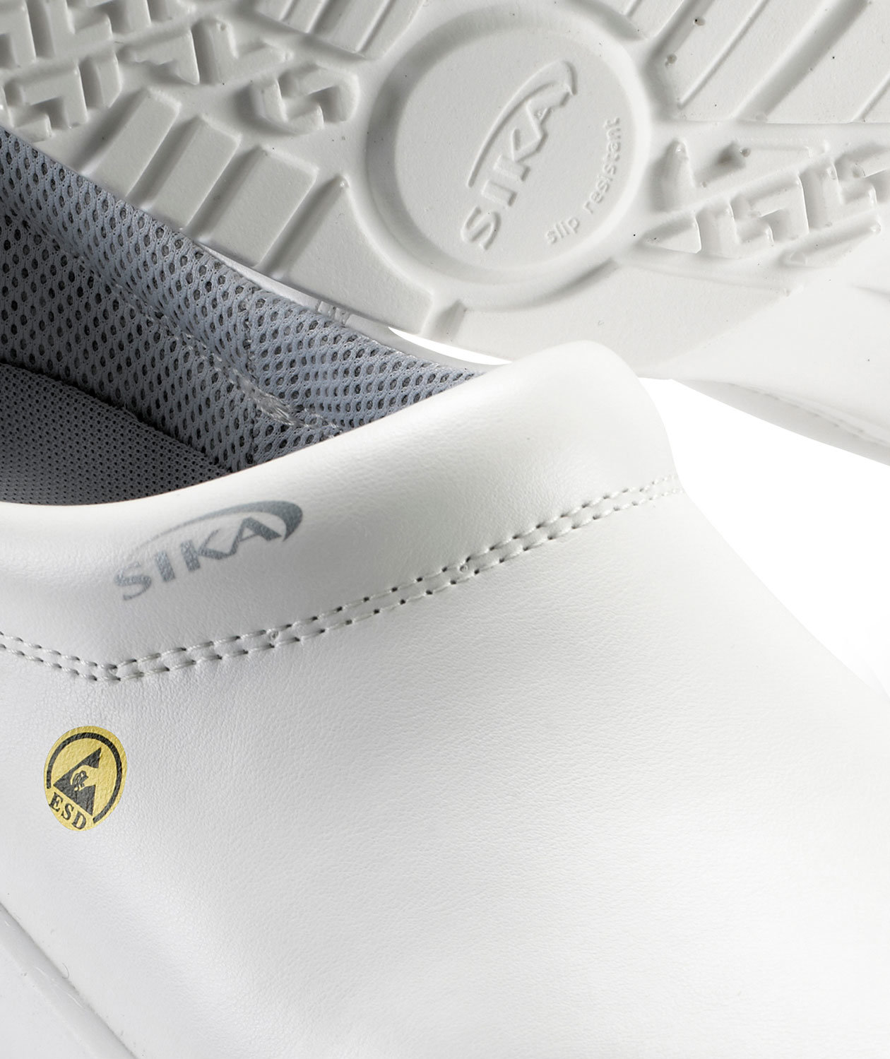 2. Sortierung Sika Fusion Clogs mit Fersenkappe O2, Wei&szlig;, large image number 1