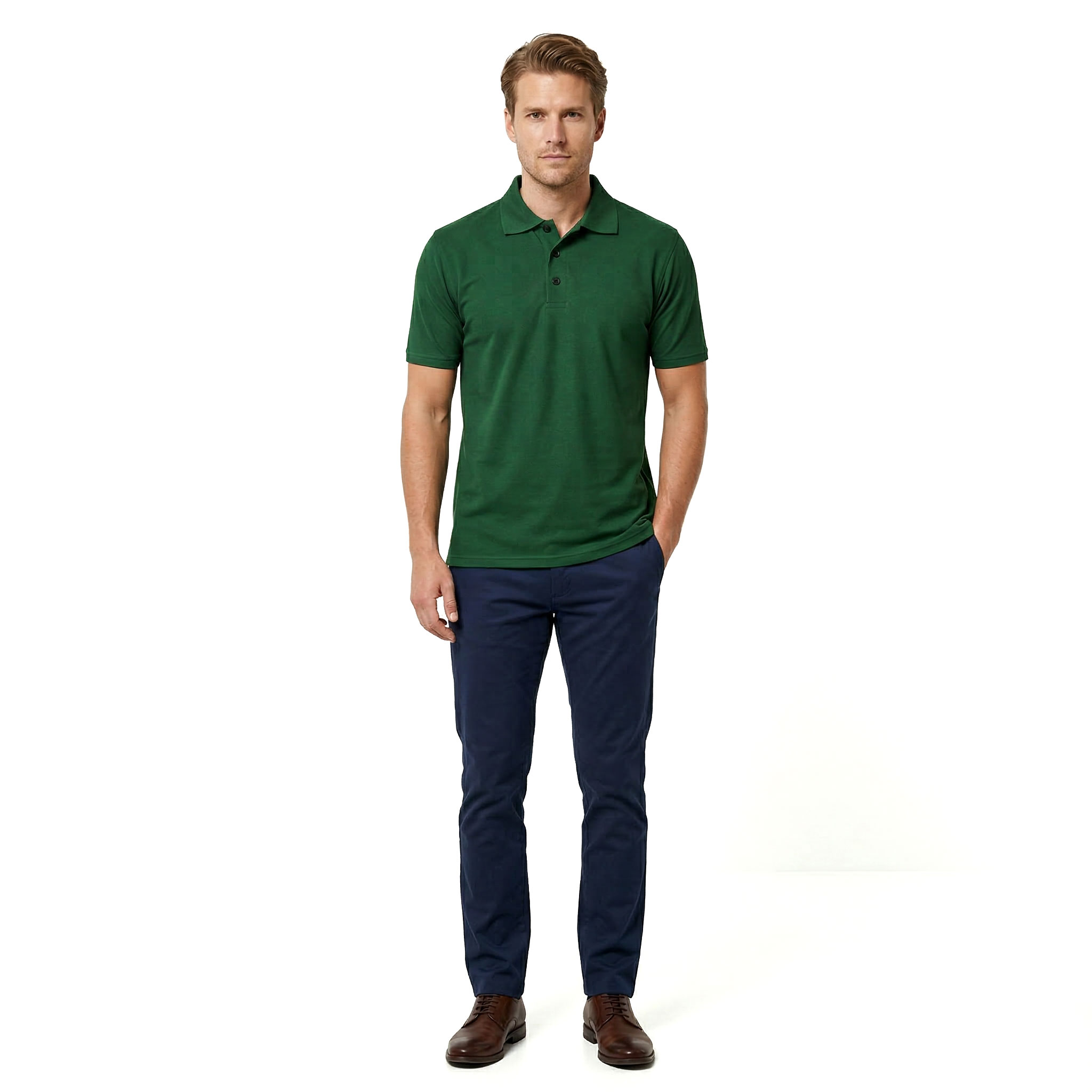 Tee Jays Power Poloshirt, Waldgr&uuml;n, large image number 2