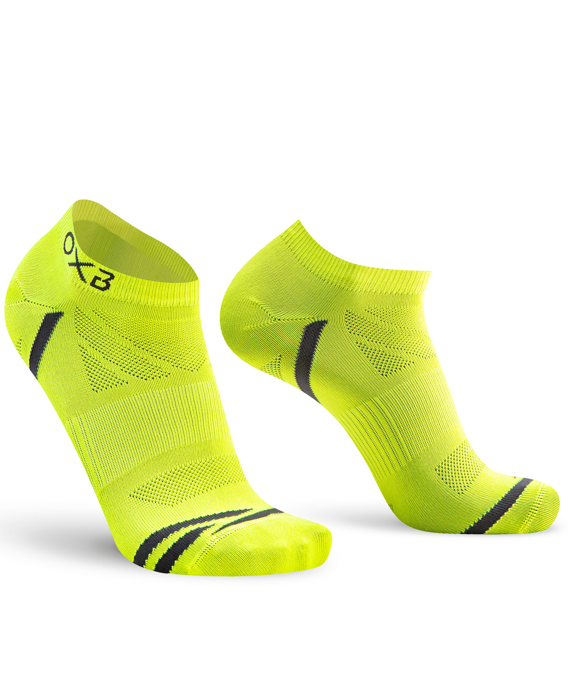 Oxyburn Everyday 2-pack ankle socks, Vision/black