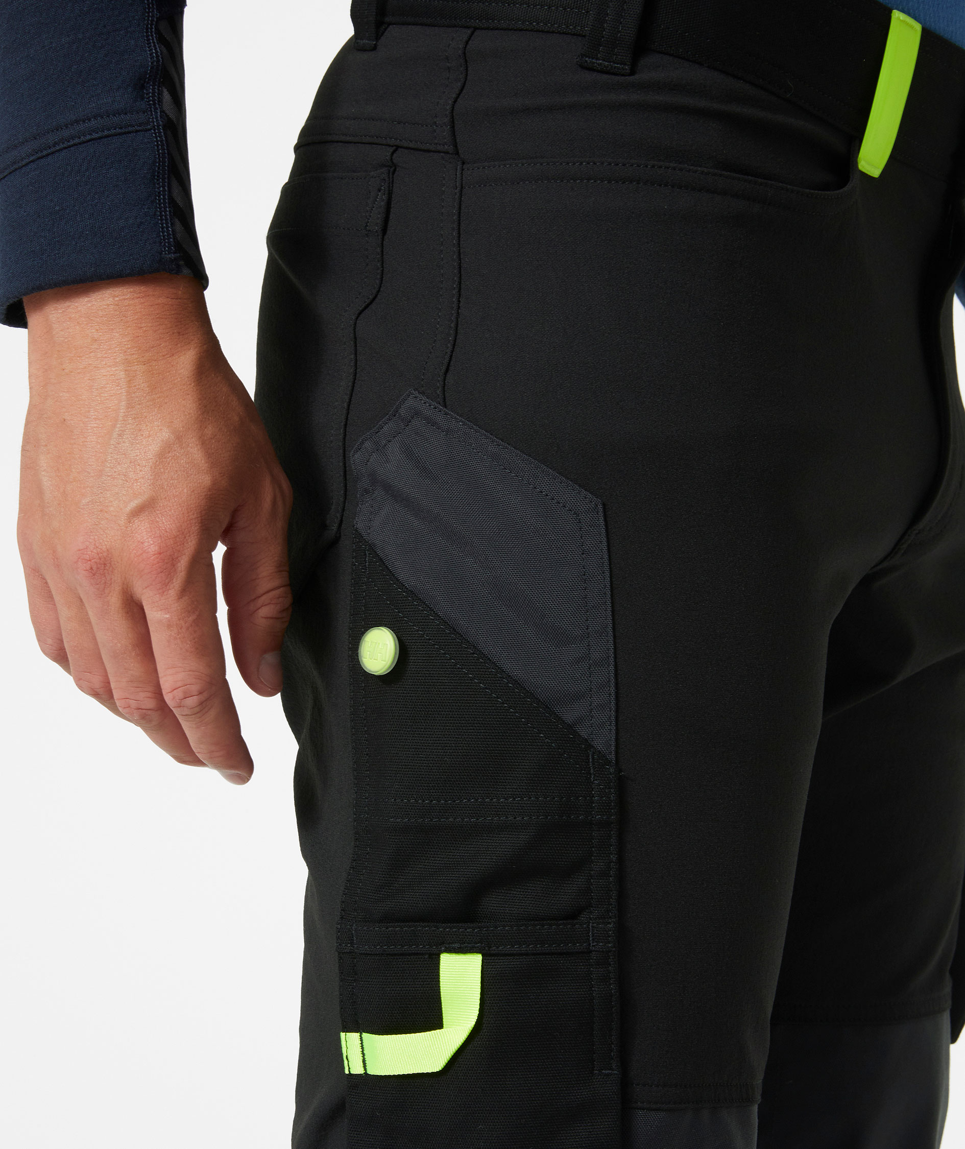 Helly Hansen Oxford 4X arbeidsbukse full stretch, Svart/Ebony, large image number 4